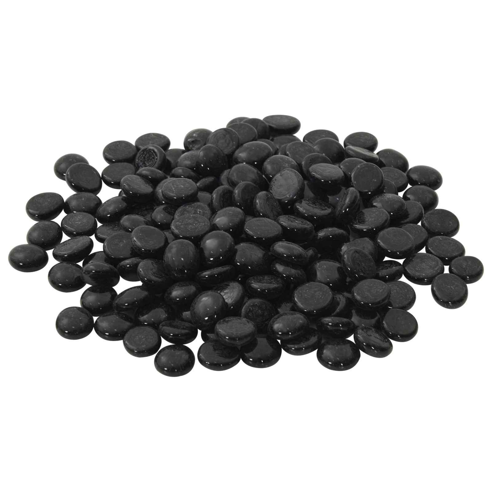 vidaXL Hängedekoration Glasnugget 17-19 mm Schwarz Glas (1 St)