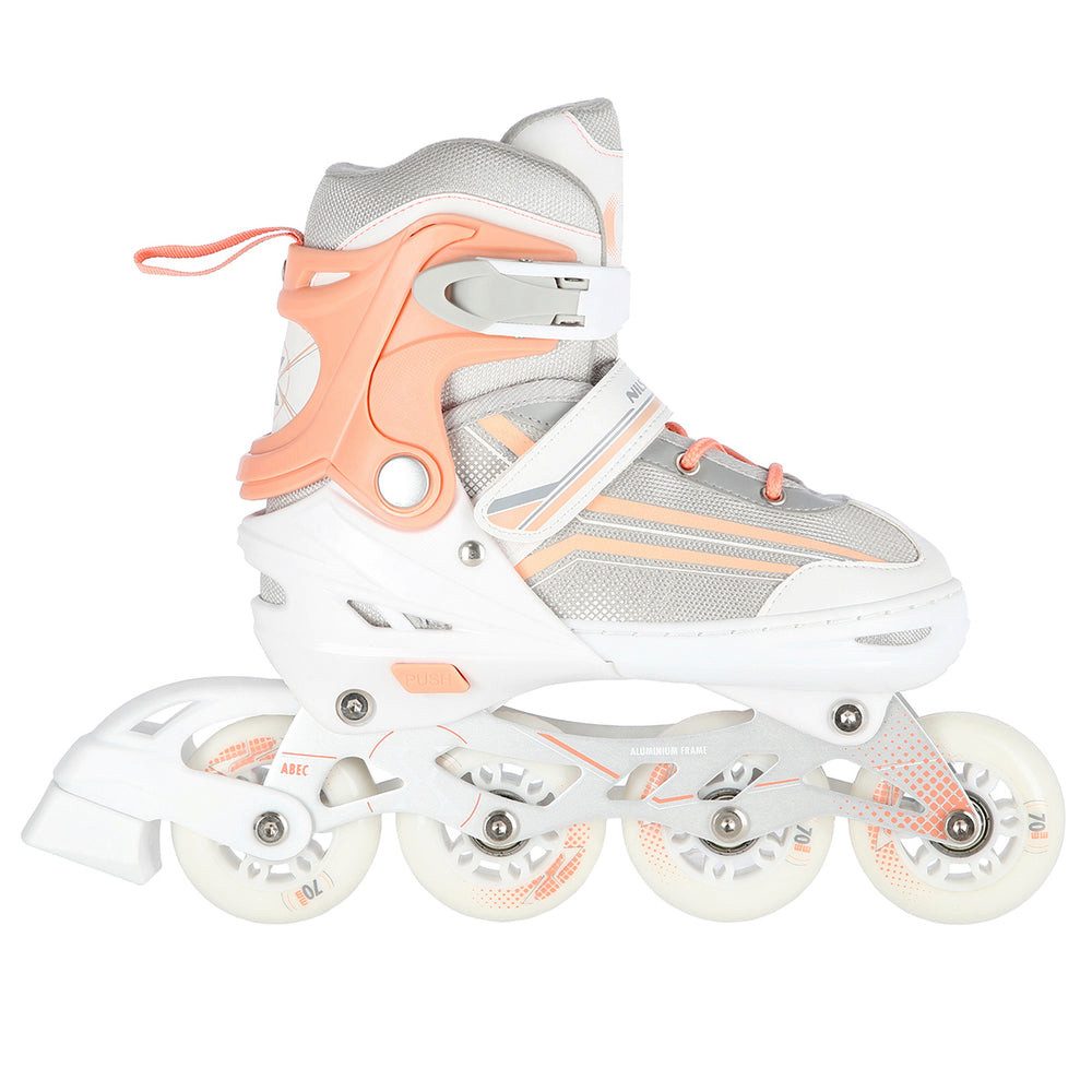 NILS EXTREME Inlineskates Kinderinliner Rollschuhe Schlittschuhe, (Spar-Set, 2-St., 29-33), 2-in-1 Inliner/Schlittschuh, größenverstellbar