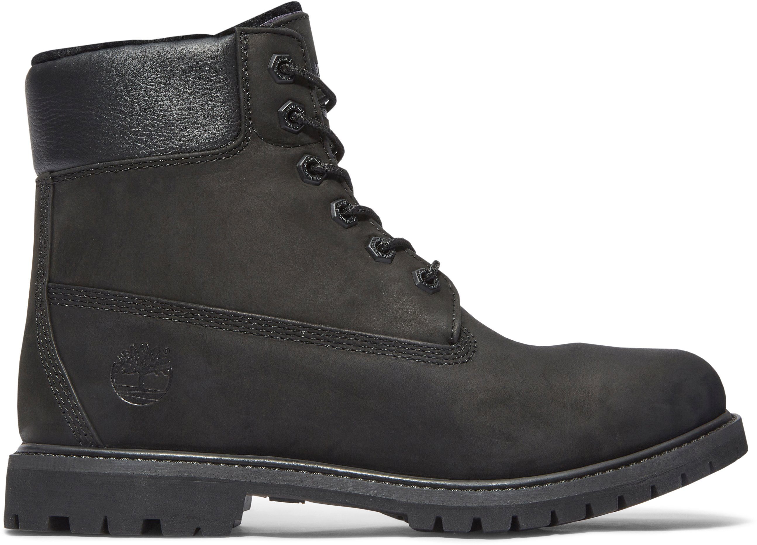 Timberland 6in Premium Shearling Schnürboots Winterstiefel, Schnürstiefel, Winterschuhe, wasserdicht, gefüttert