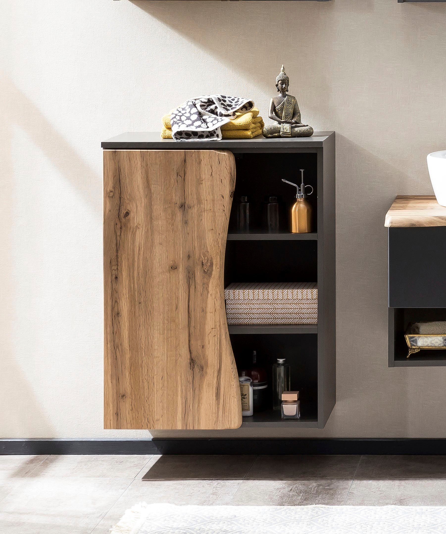 welltime Unterschrank "Stubach" Tür mit Baumkante günstig online kaufen