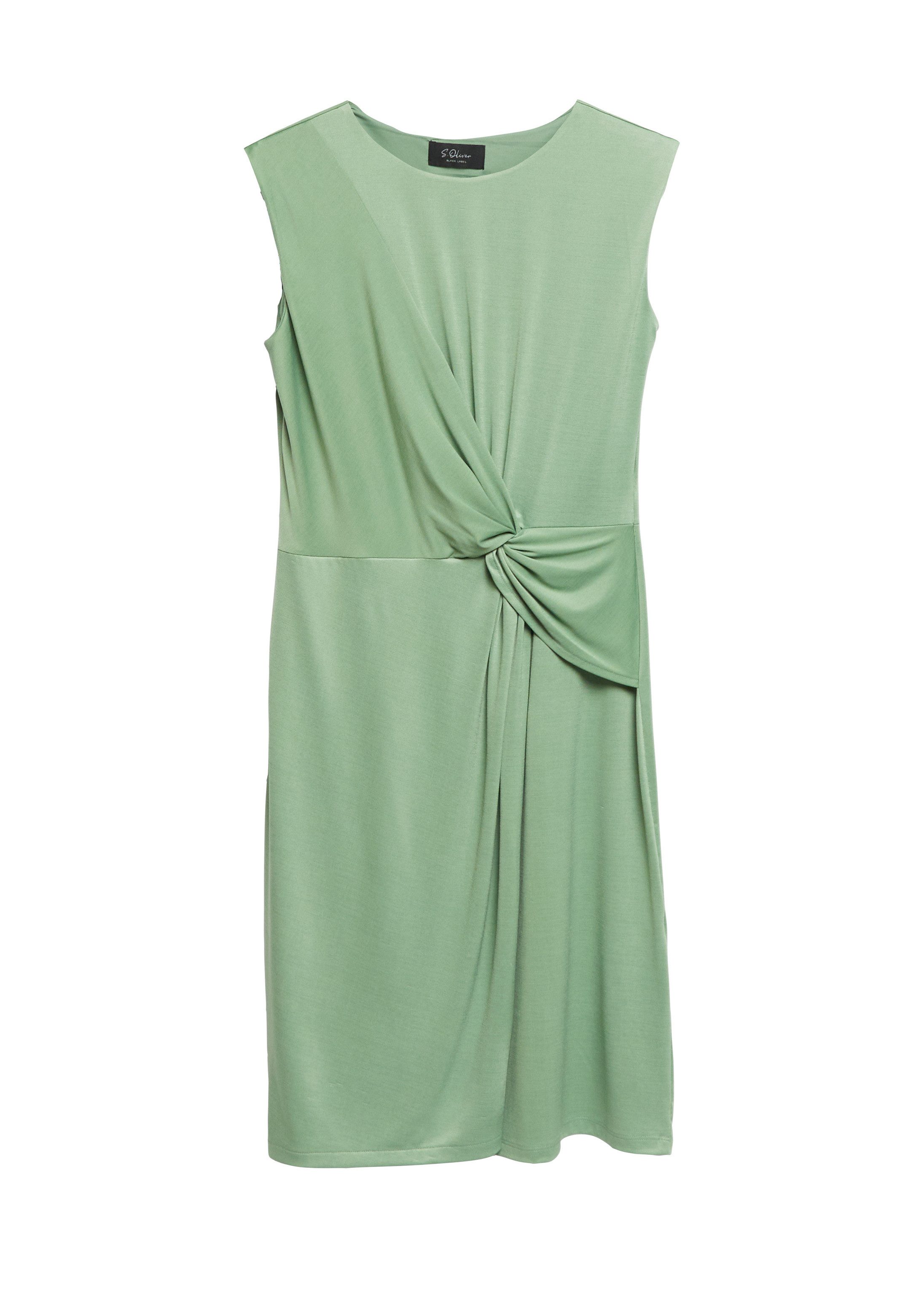 s.Oliver Minikleid Kleid Jerseykleid in Wickel-Optik mit Knotendetail