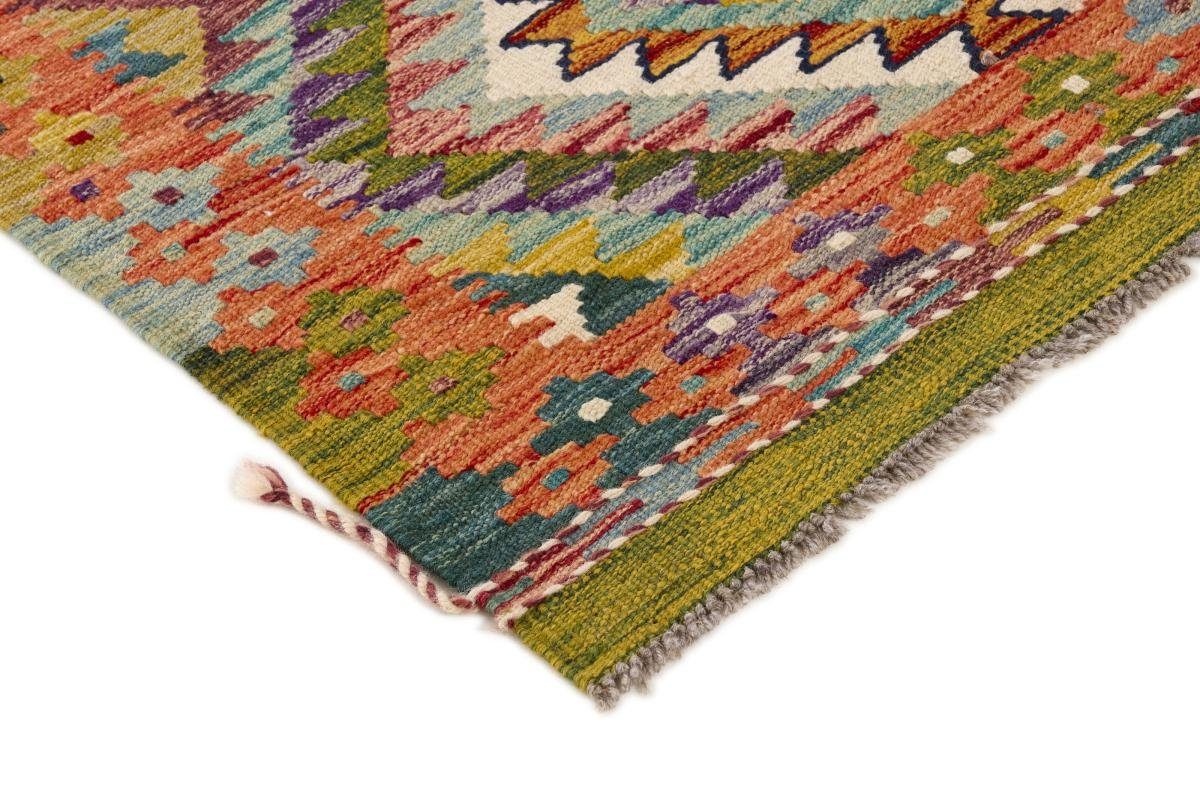 Höhe: Afghan rechteckig, Läufer, mm Kelim Orientteppich Orientteppich Handgewebter 116x210 Nain Trading, 3
