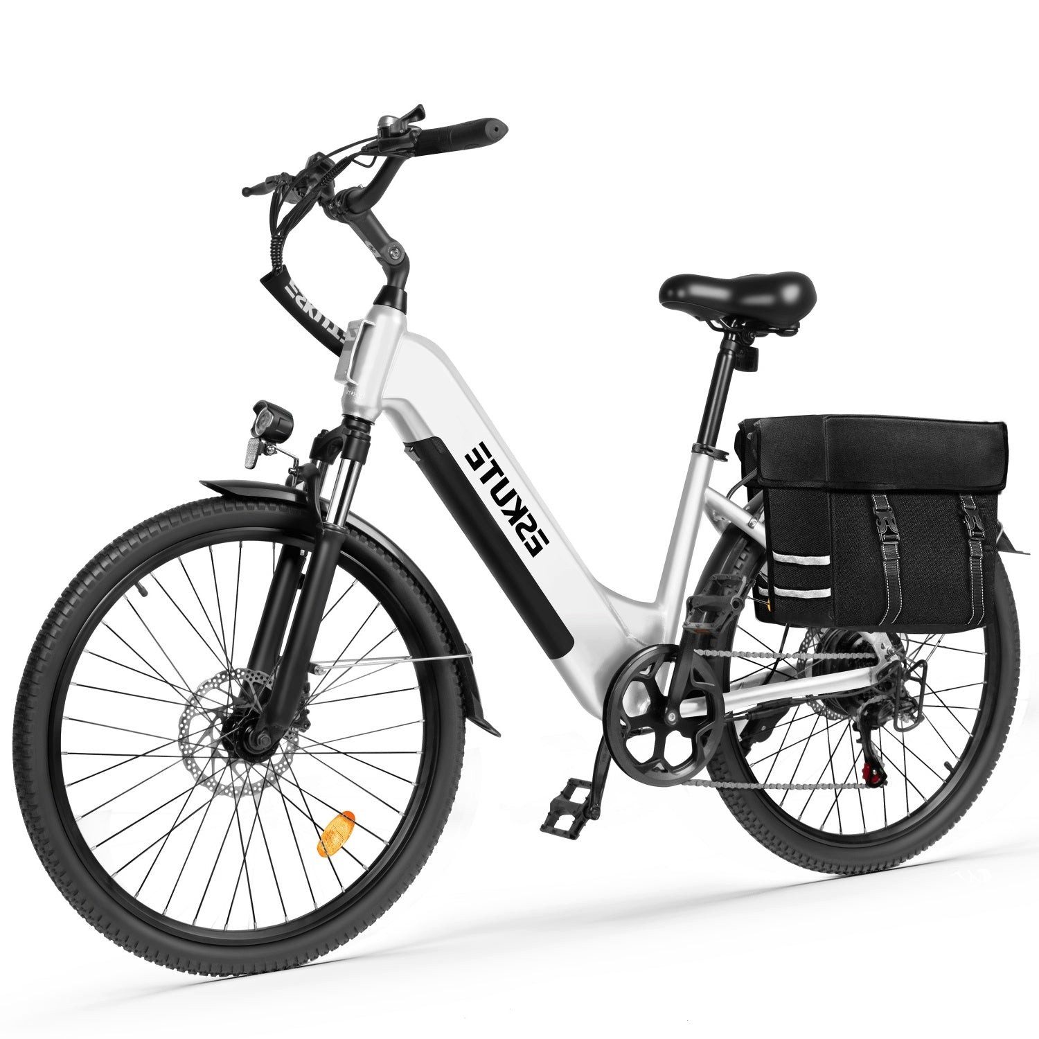 Eskute E-Bike C202 250W 48V 17.5Ah Elektrofahrrad, 20 Zoll mit Zubehör, 7 Gang, 840,00 Wh
