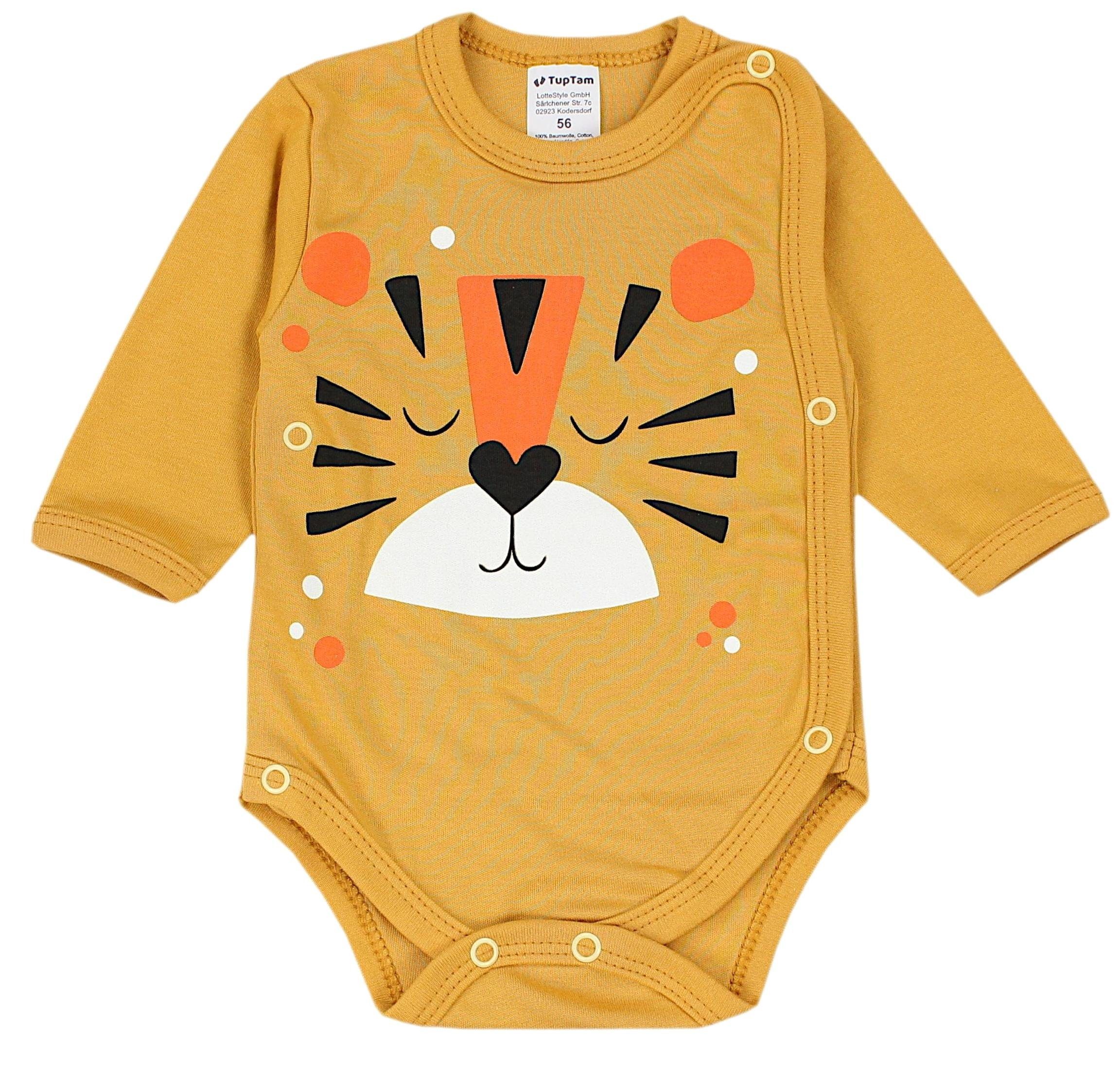 TupTam Langarmwickelbody TupTam Baby Langarm Wickelbody Mädchen Body Jungen im 5er Set
