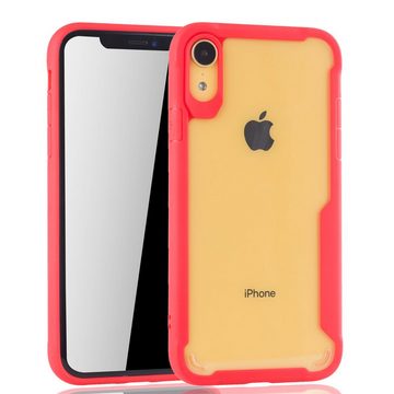 König Design Handyhülle Apple iPhone XR, Apple iPhone XR Handyhülle Backcover Rot