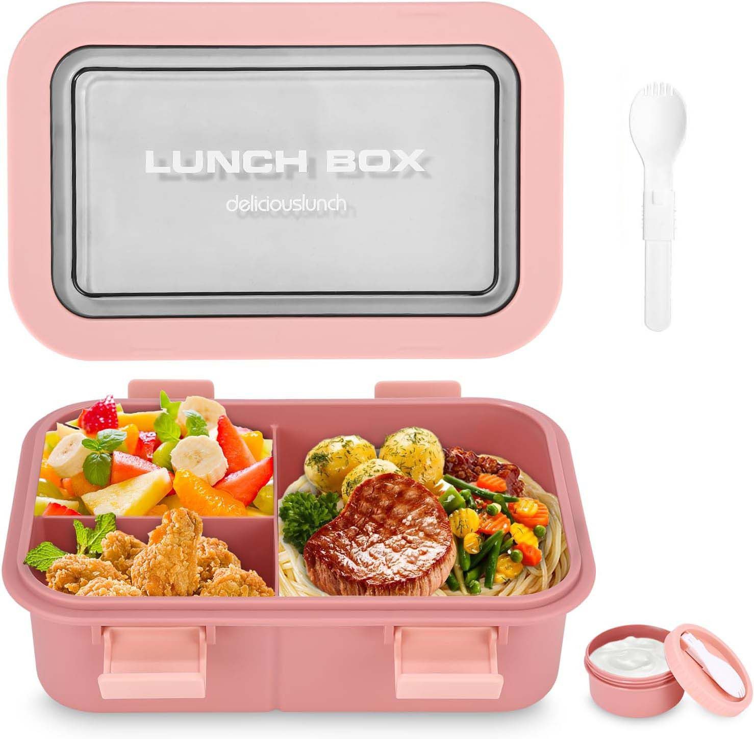 Agger Lunchbox für Kinder und Erwachsene, Brotdose mit Fächern