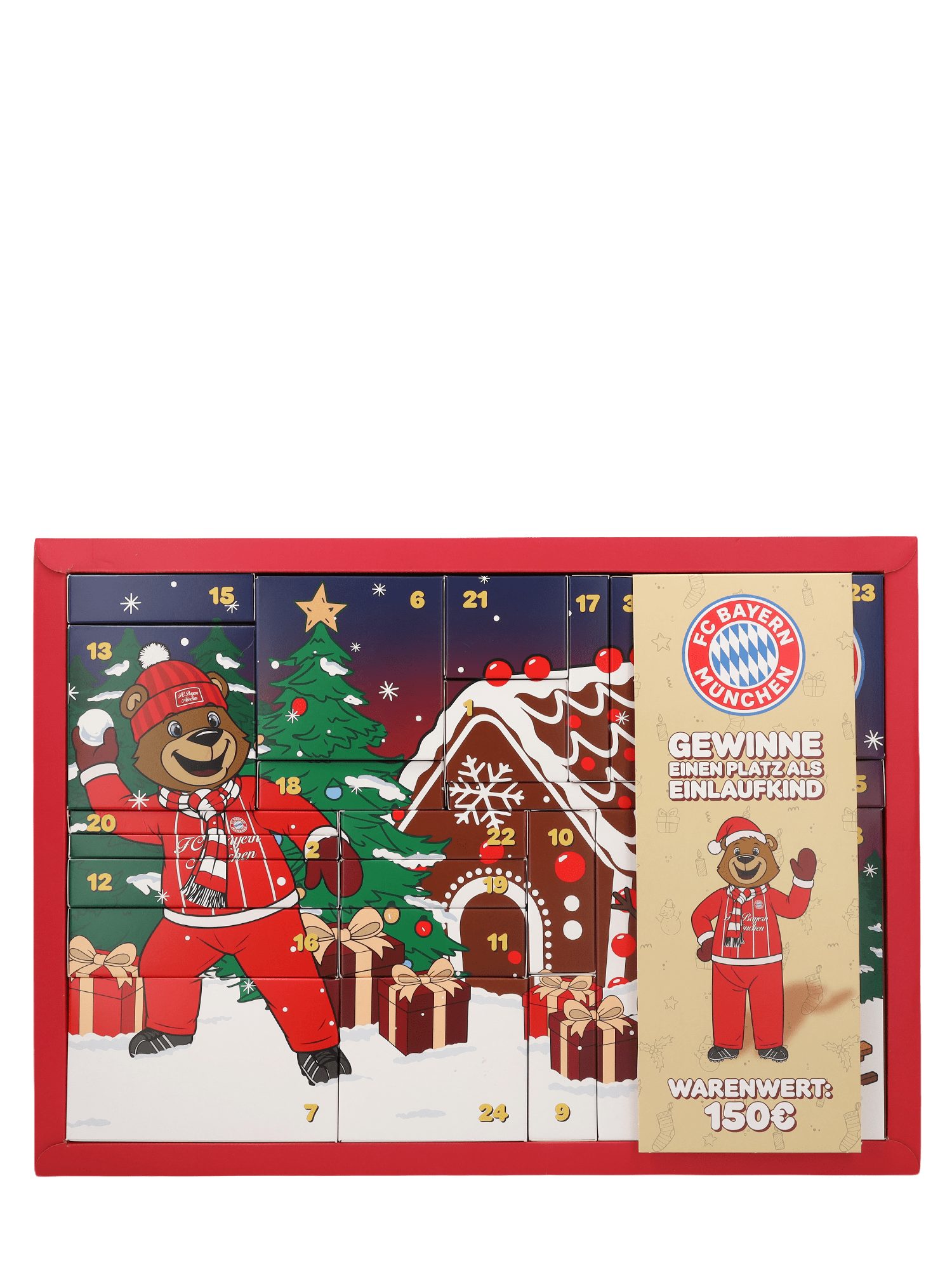 FC Bayern München Adventskalender FC Bayern München I Adventskalender I Kinder I Mehrfarbig
