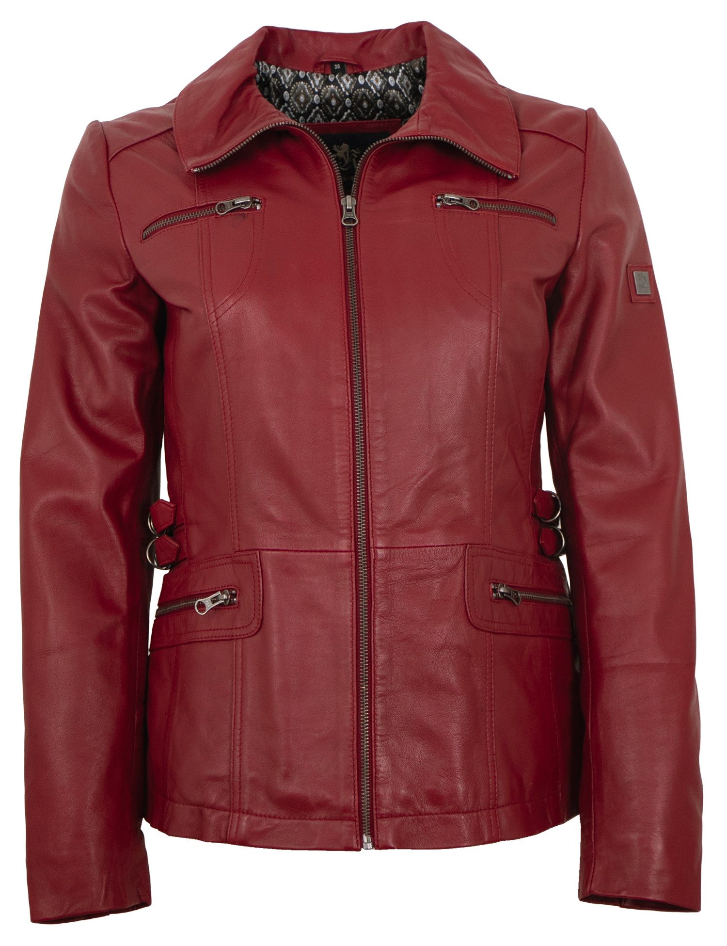 Otto Kern Lederjacke Hannah OTTO KERN - Damen Lederjacke Lammnappa rot