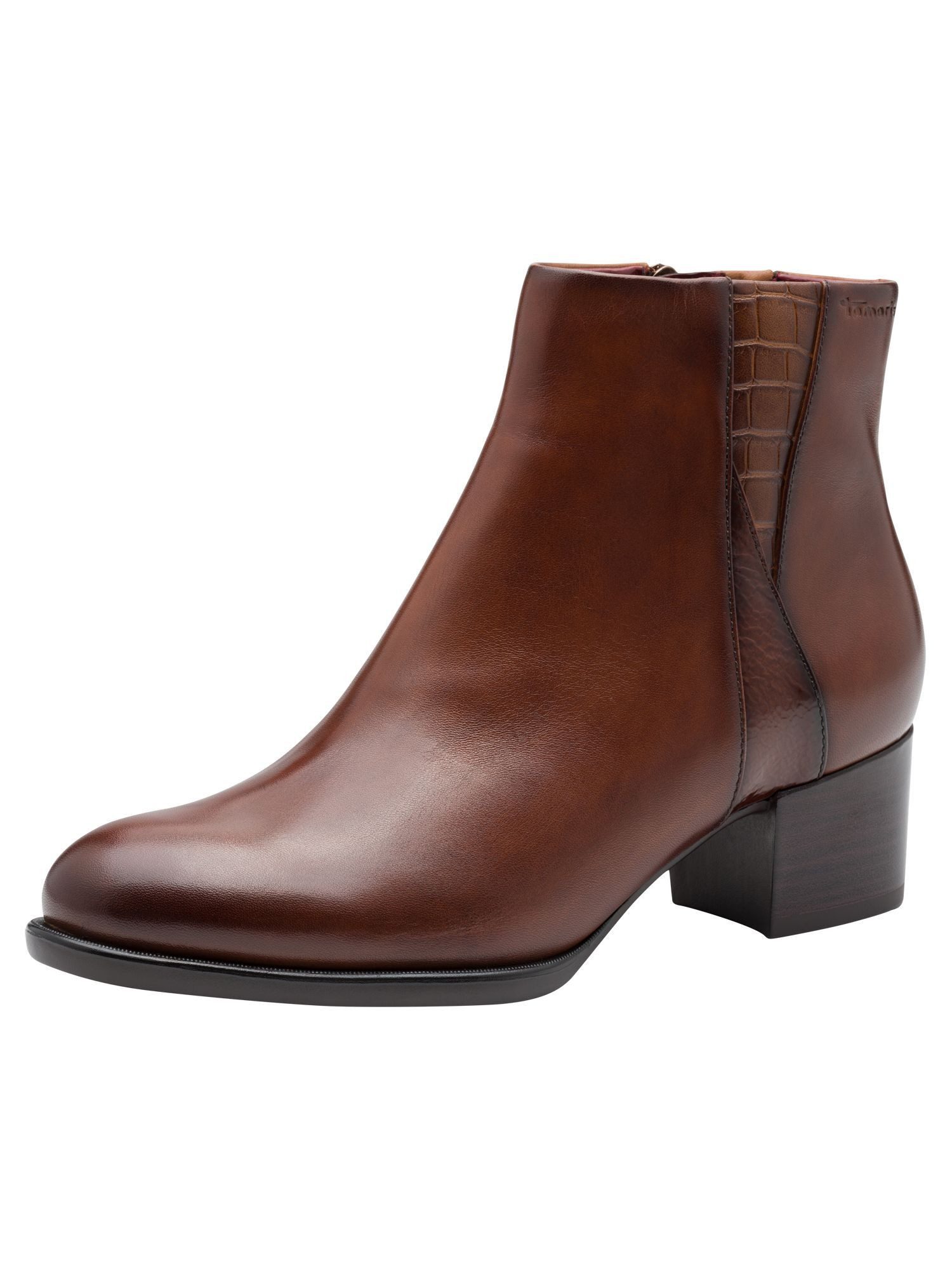 ANTIslide, COMFORT-Lining, TOUCH-IT aus Leder Stiefelette
