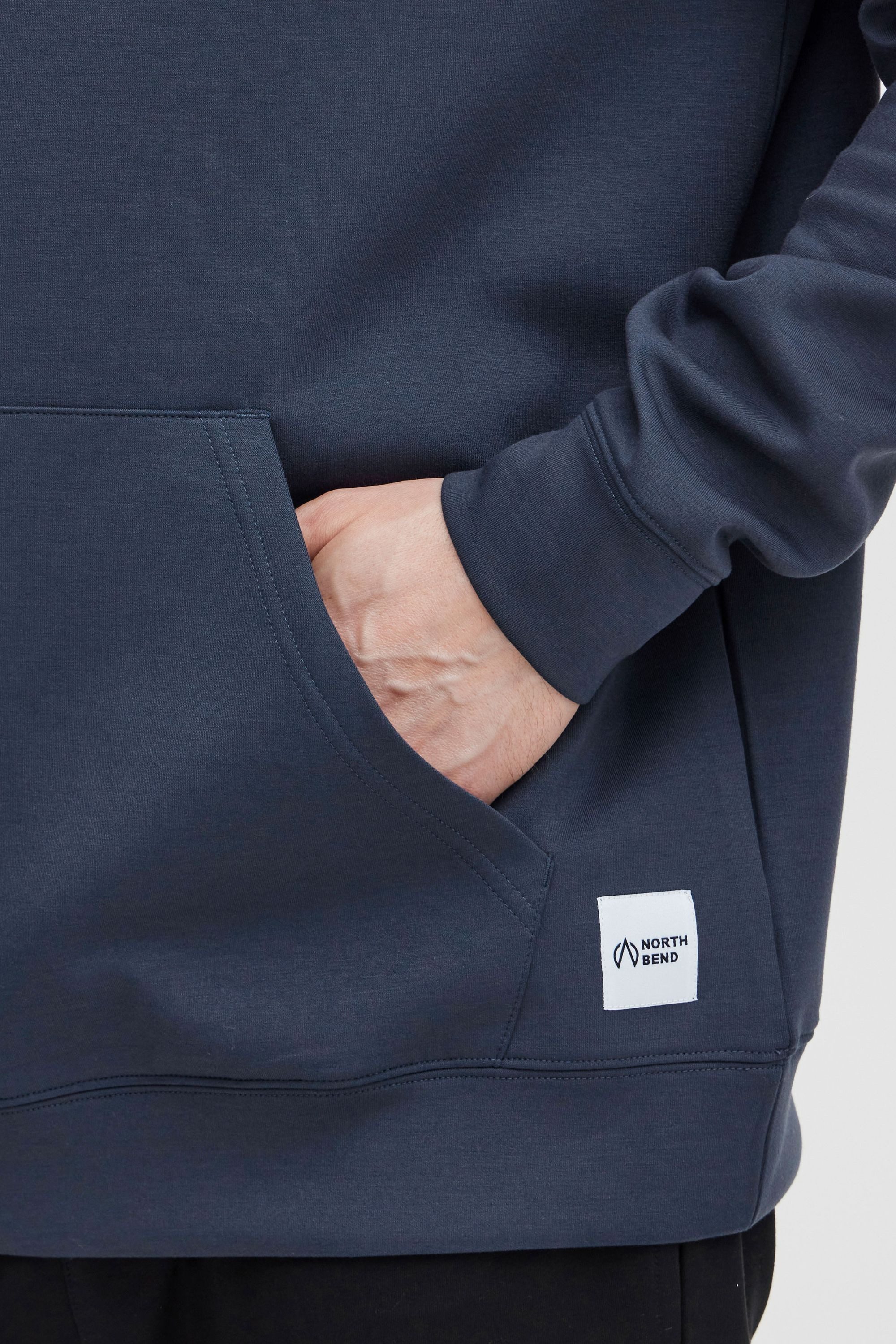 North Bend Sweatshirt NBTamino M Sportlicher Sweathoodie mit Kängurutasche