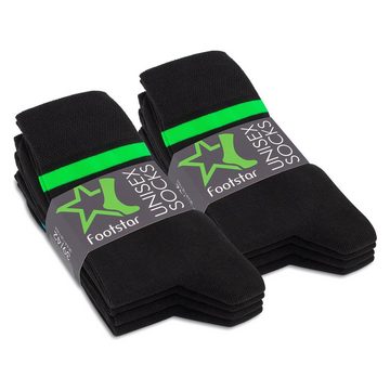 Footstar Basicsocken Herren & Damen Baumwollsocken (8 Paar) Socken im Neon Look