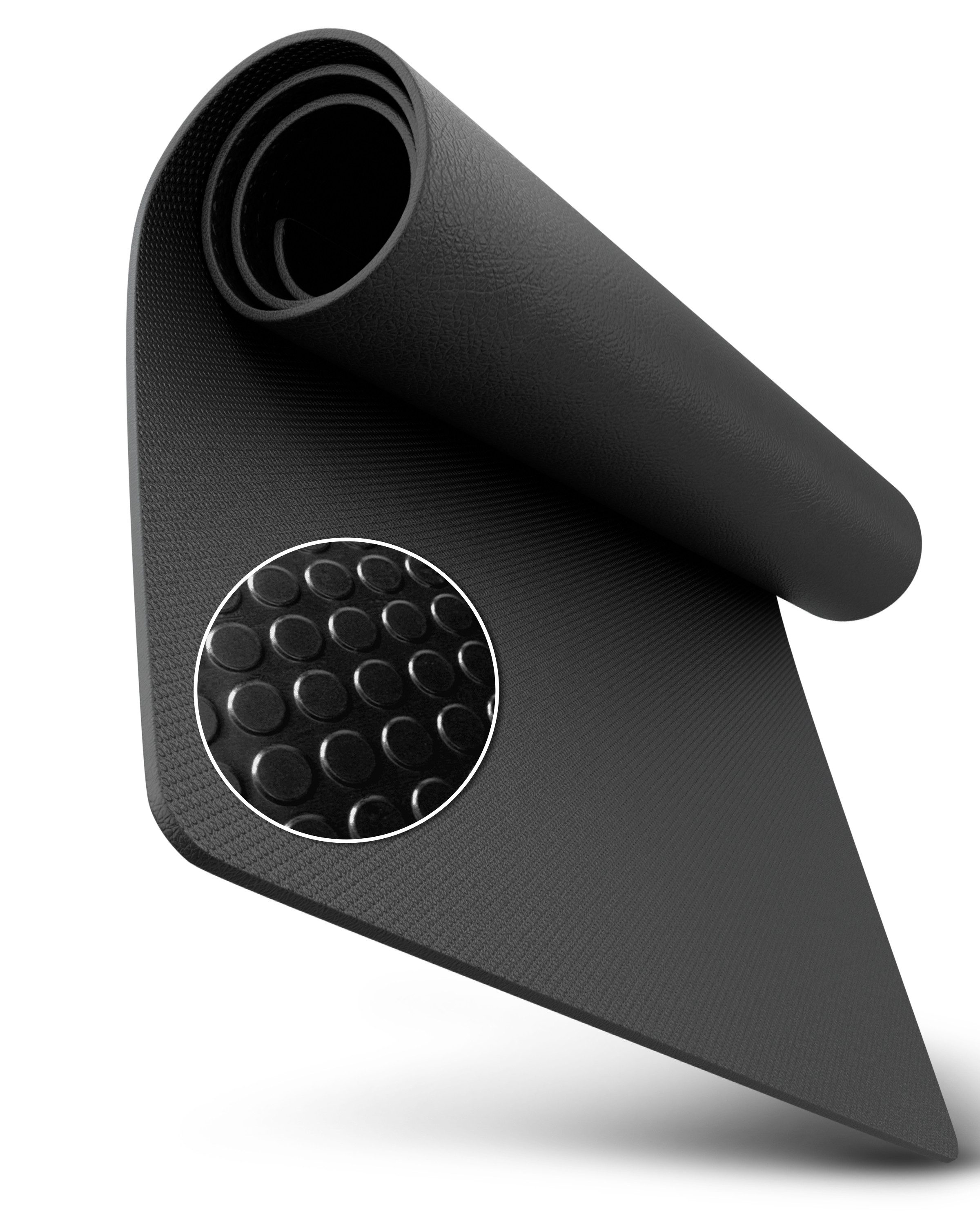 NEOLYMP Bodenmatte Bodenschutzmatte Fitnessgerät –Laufband Matte 8mm Dicke - rutschfest (Bodenschutzmatte Fitness - langlebig & stoßdämpfend - Sportmatte), Fitness Unterlegmatte für Crosstrainer – Gymnastikmatte, Fitnessmatte