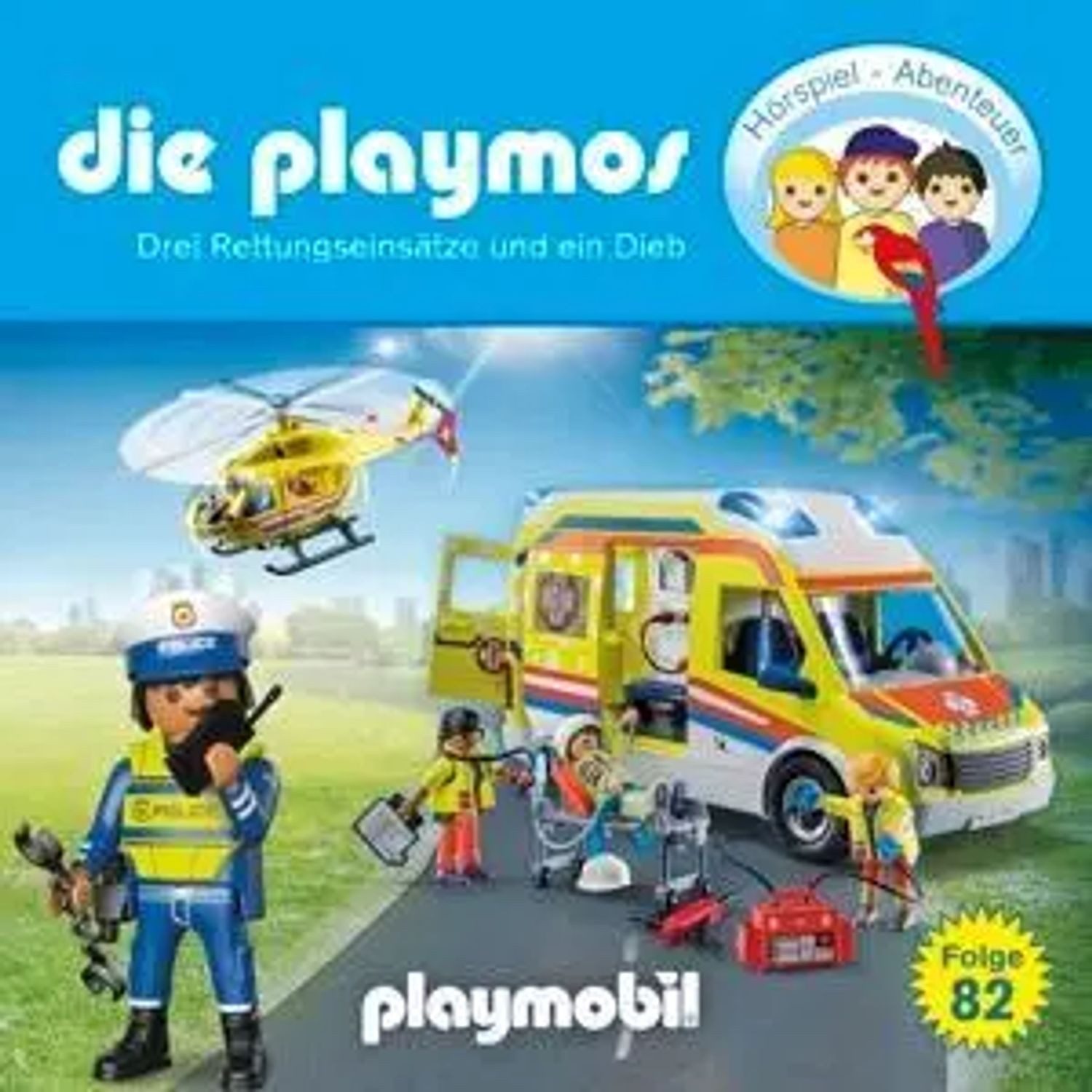 Hörspiel Die Playmos-(82)Drei Rettungseinsätze Und Ein Dieb