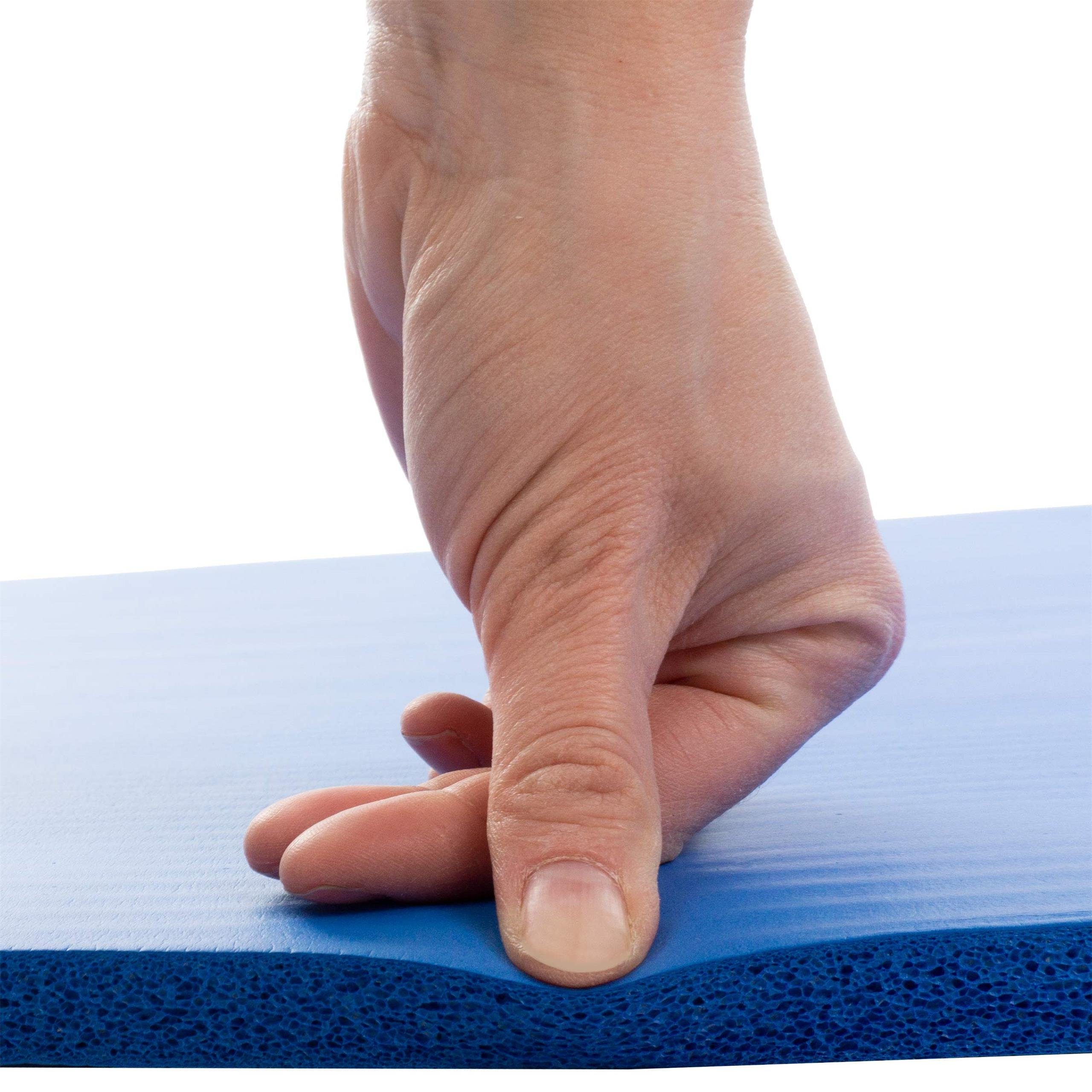 Yogamatte Fitness Dunkelblau Matte Sportmatte Gymnastik ScSPORTS® 190x80x1,5 Tragegurt cm