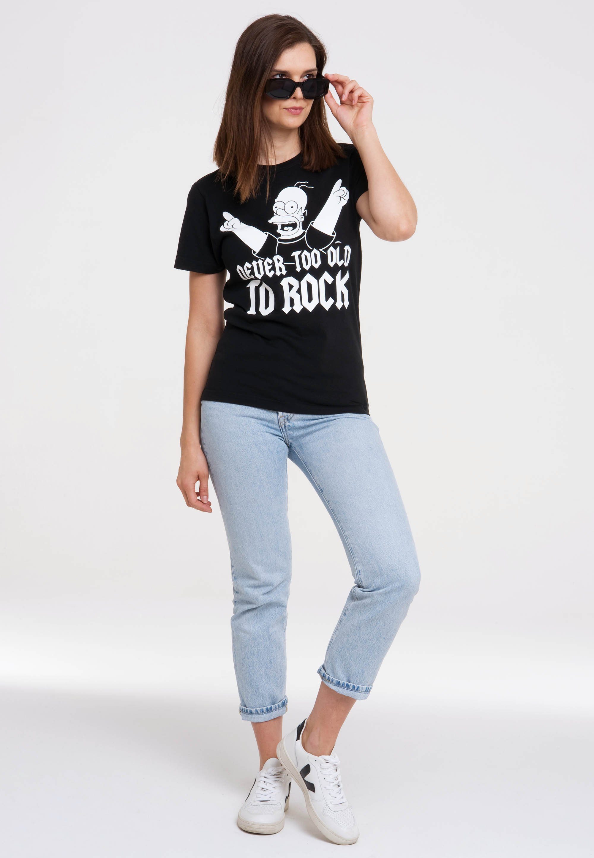 LOGOSHIRT T-Shirt Simpsons - Homer Simpson mit lizenziertem Print