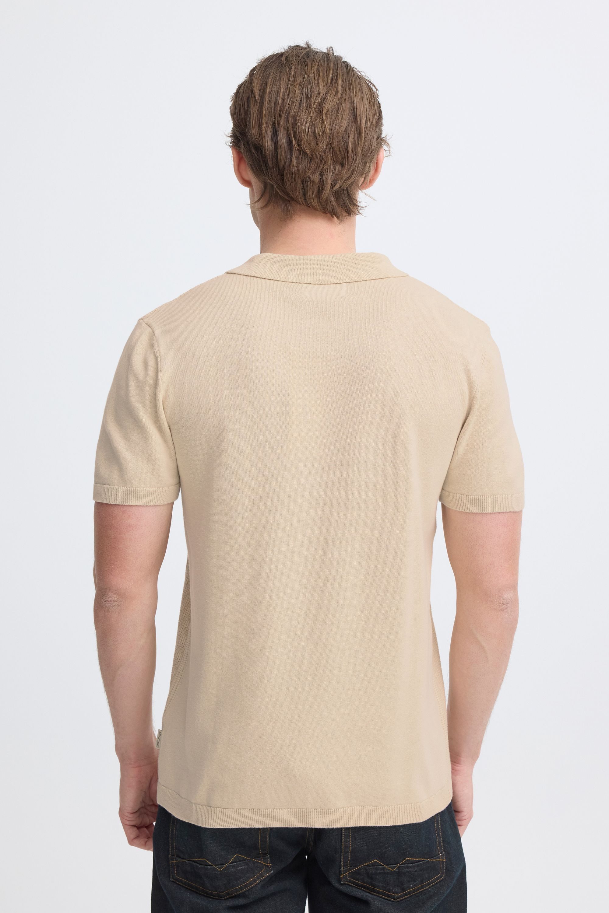 Blend Poloshirt BHBaron (1-tlg) Stilvolles T-Shirt mit Kragen und strukturiertem Rippmuster