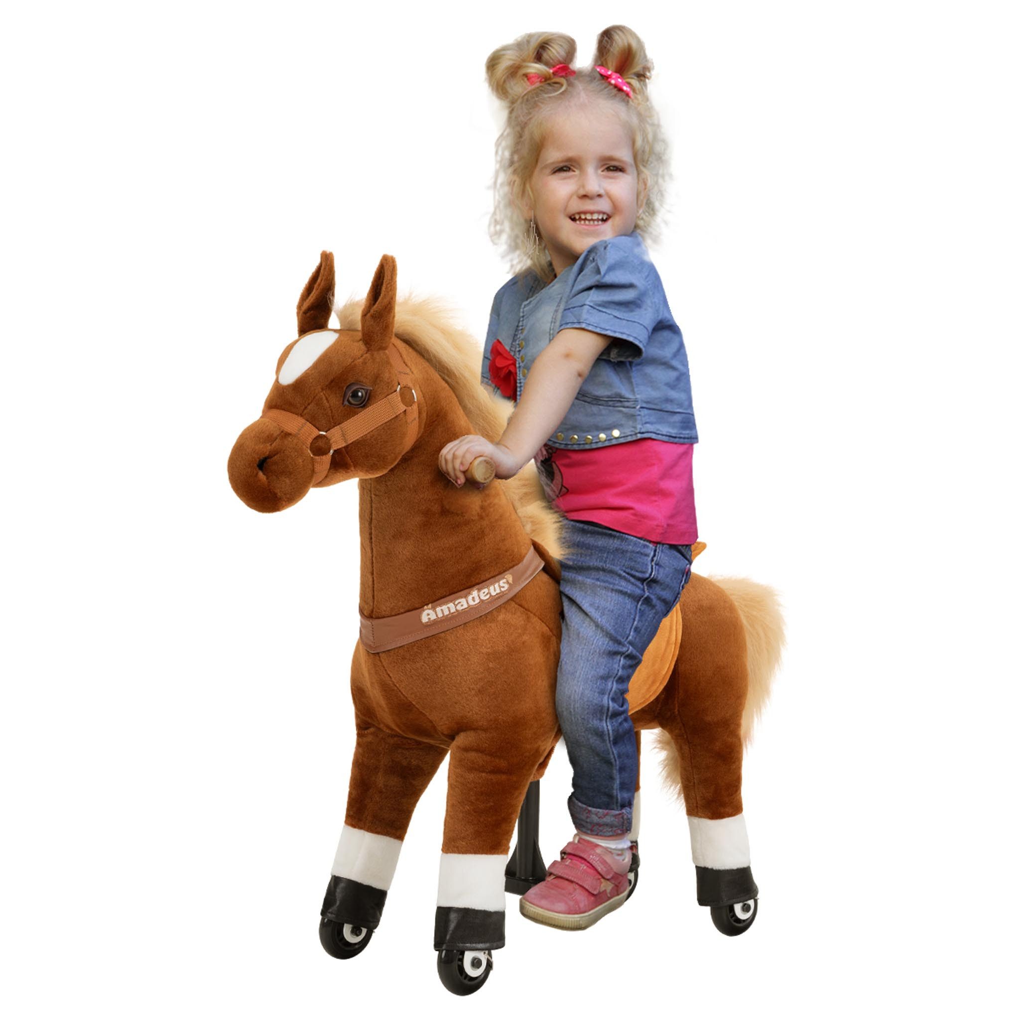 miweba Reitpferd für Kinder Amadeus - Pony mit Rollen, Schaukelpferd, Kinde günstig online kaufen