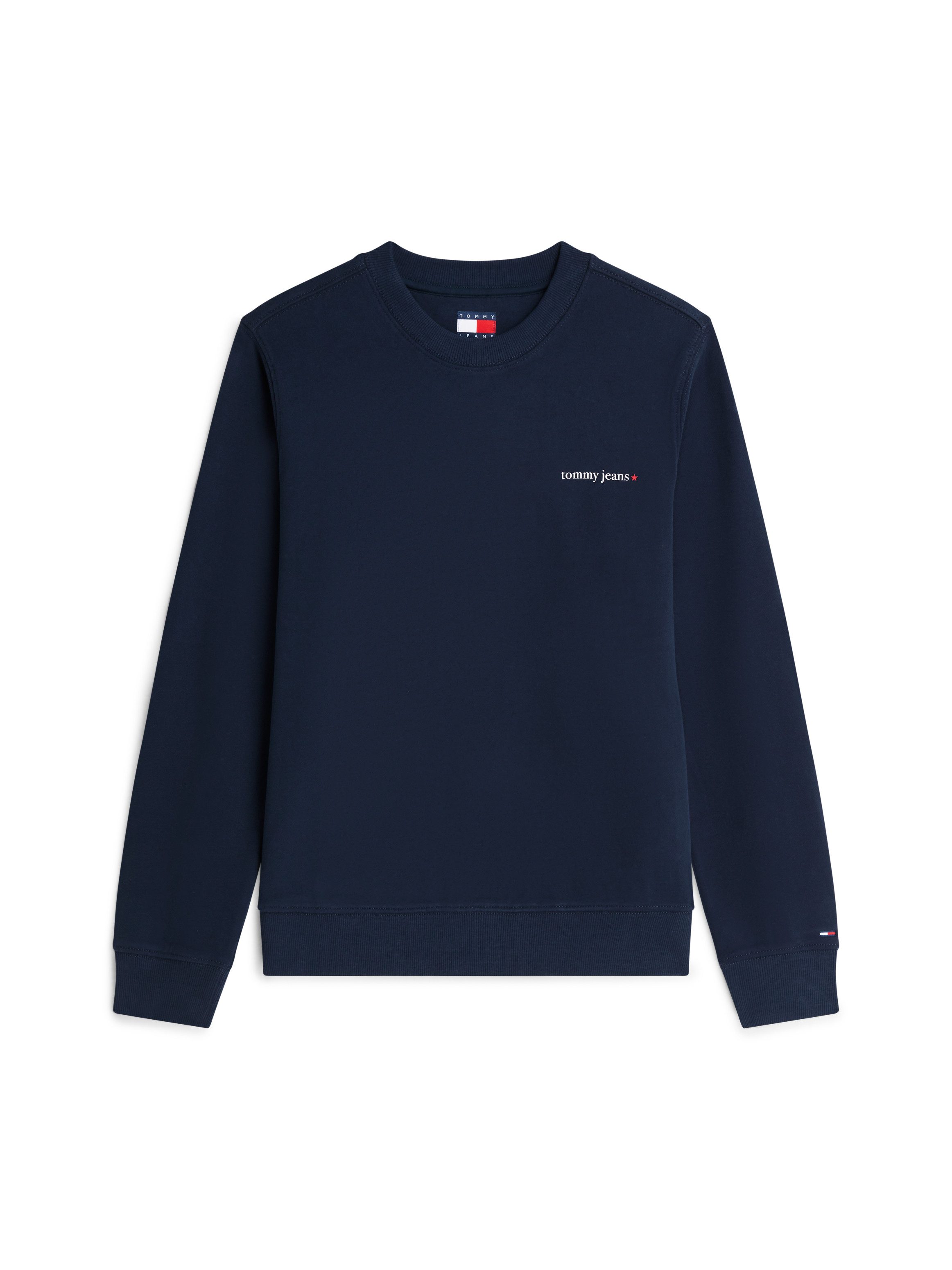 Tommy Jeans Sweatshirt TJW REG ESS LOGO 1 CREW EXT Baumwolle, Logodruck – Bild 5 von 5