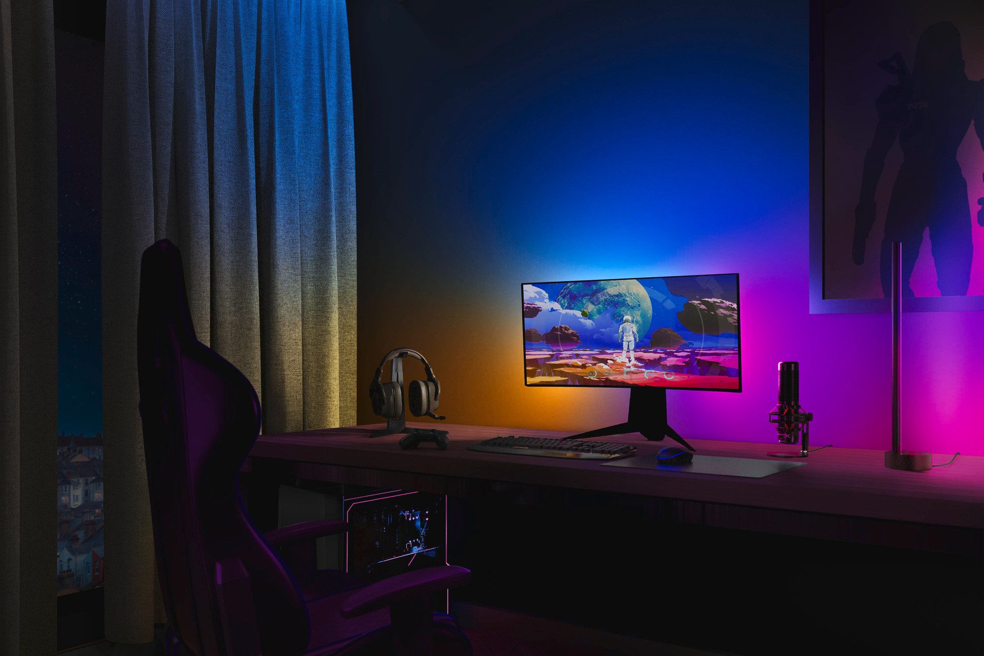 Philips Hue LED Stripe Play Gradient PC Lightstrip 24/27”