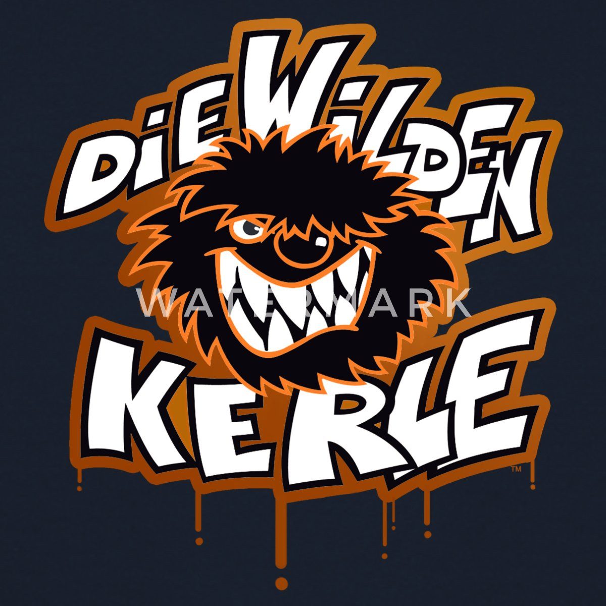 Spreadshirt Hoodie Die Wilden Kerle Logo Tropfen Graffiti Teenager Hoodie (1-tlg)