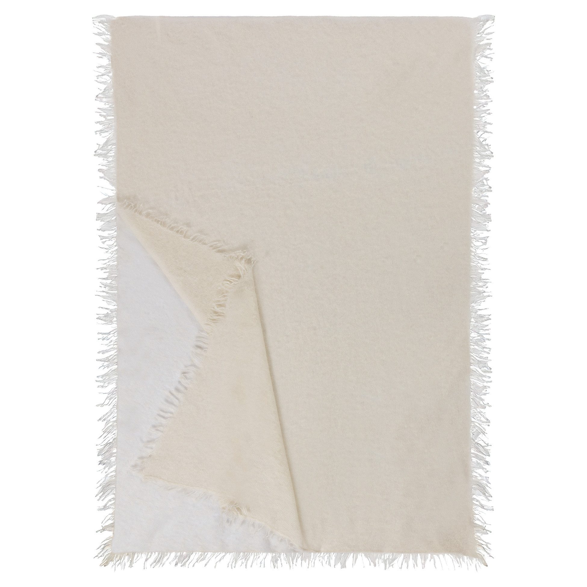 Roeckl Strickschal CASUAL CASHMERE, Leichter Kaschmirschal mit Fransen