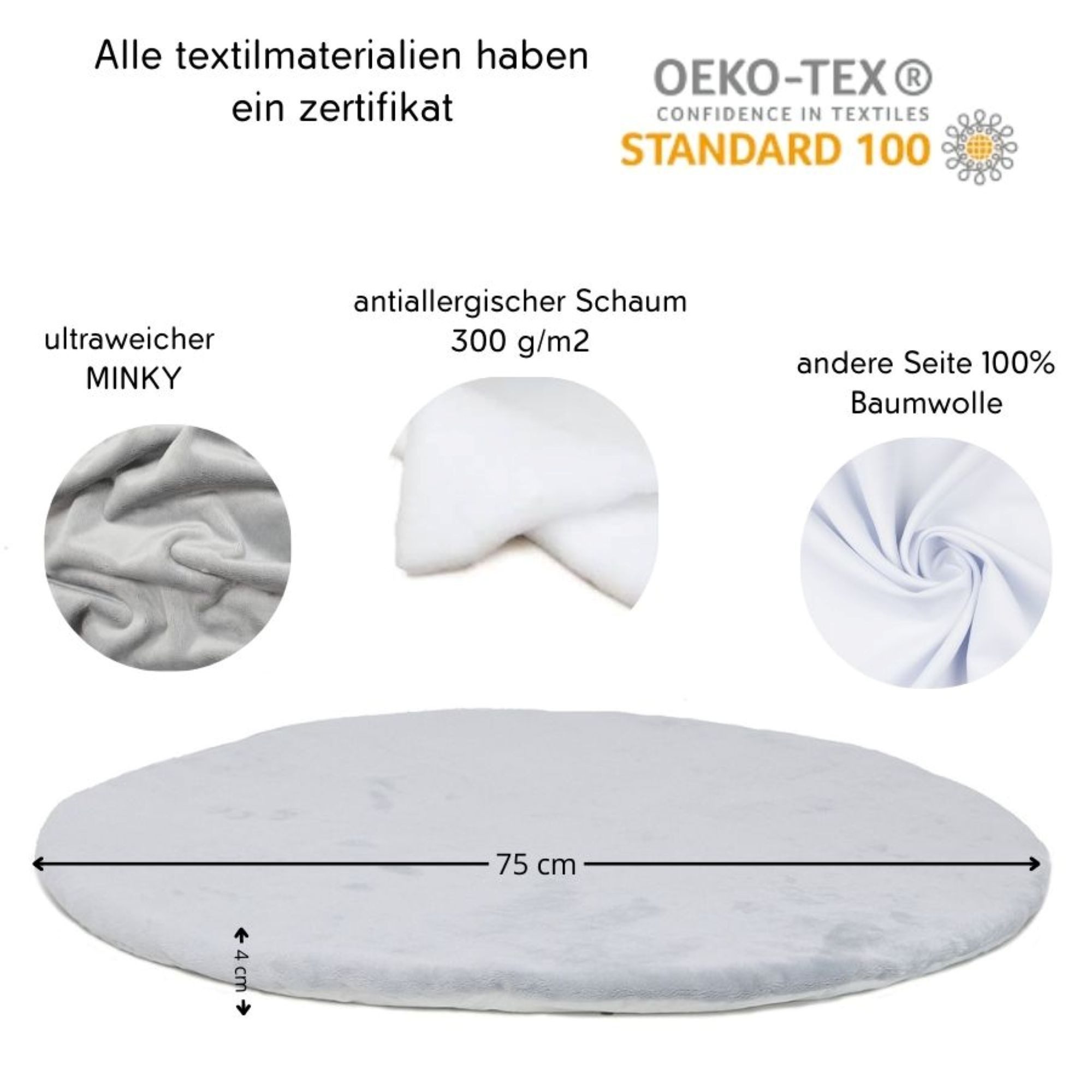 LuMali Baby Gym Spielbogen klappbar mit Spielmatte aus Naturholz für Babys, Lernspielzeug Säugling mit Holzanhänger, Spieltrapez & Krabbeldecke