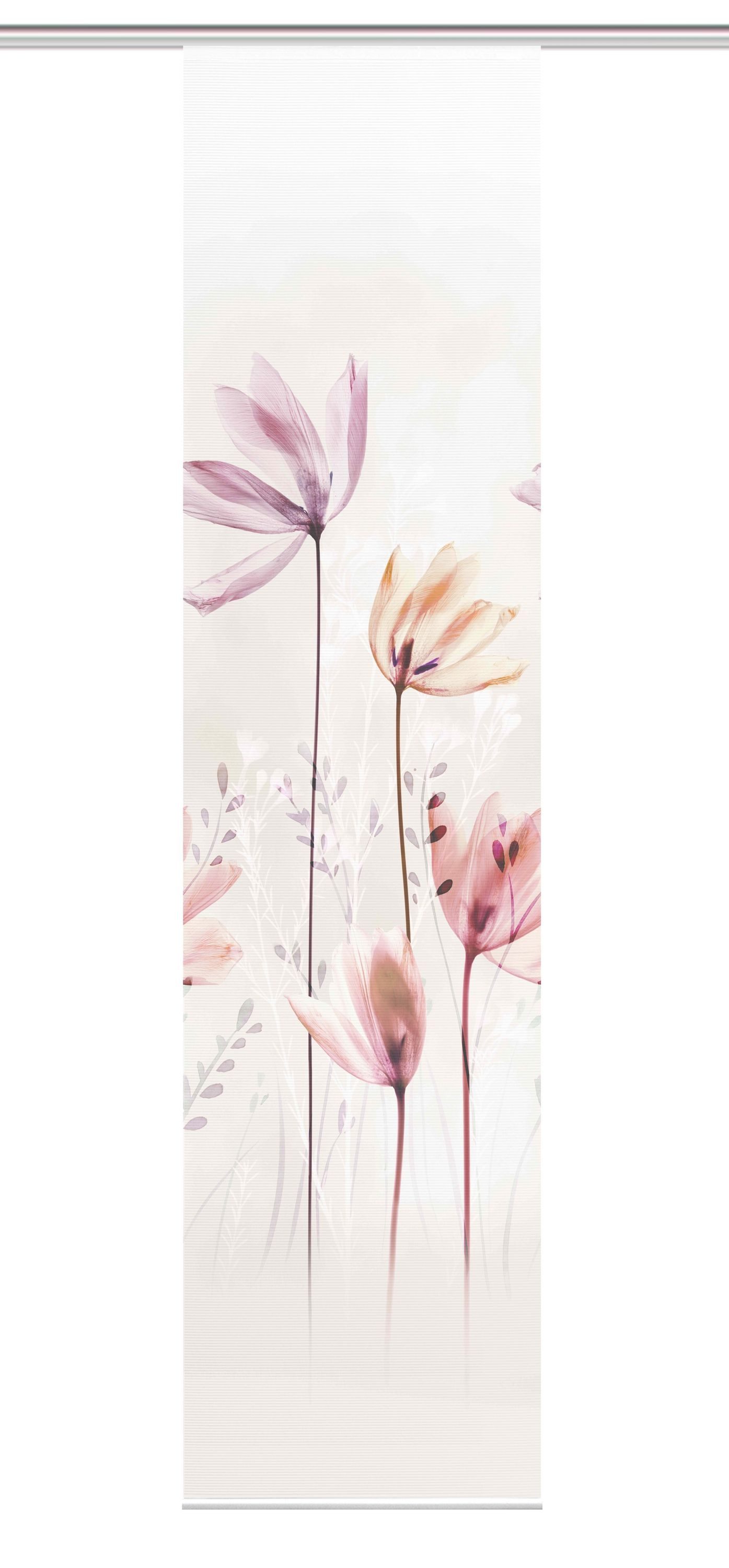 Vision S Schiebegardine Schiebegardine KUKAT, Digitaldruck,Blumenmotiv, günstig online kaufen