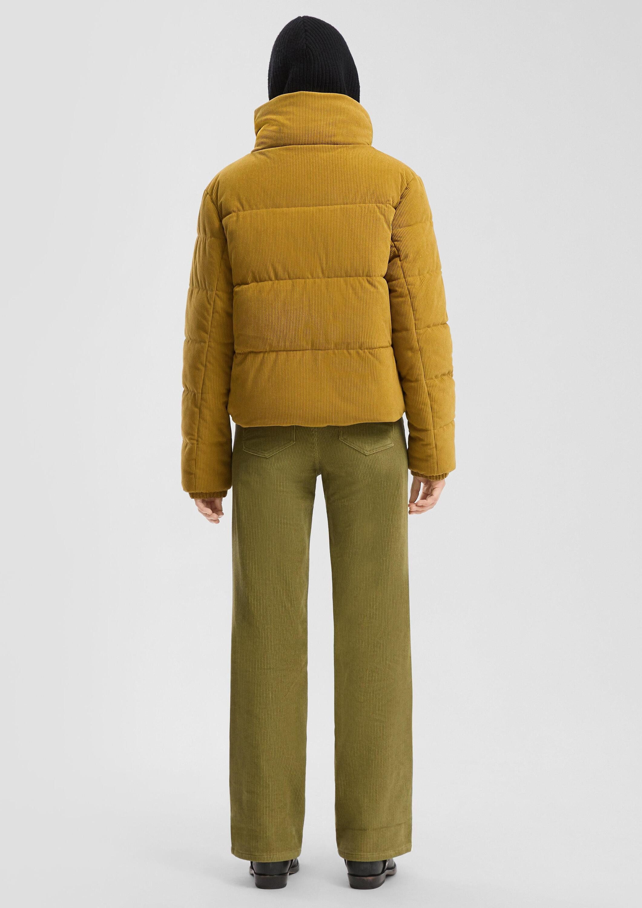 QS Winterjacke Outdoor-Jacke Wattierte Cordjacke