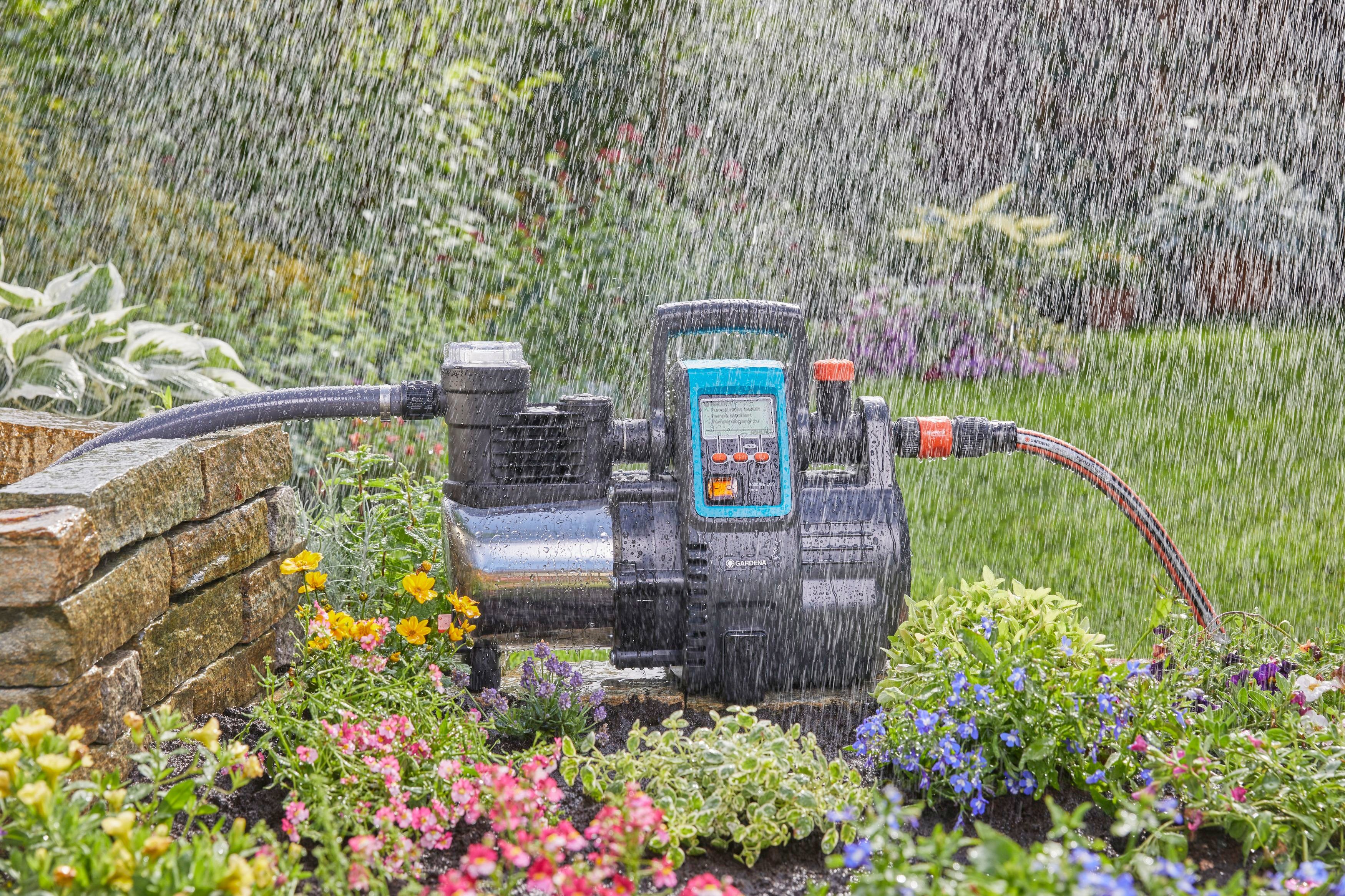 GARDENA Gartenpumpe Haus- & Gartenautomat, 6000/6 LCD inox, 1760-20, 6000 l/h max. Fördermenge