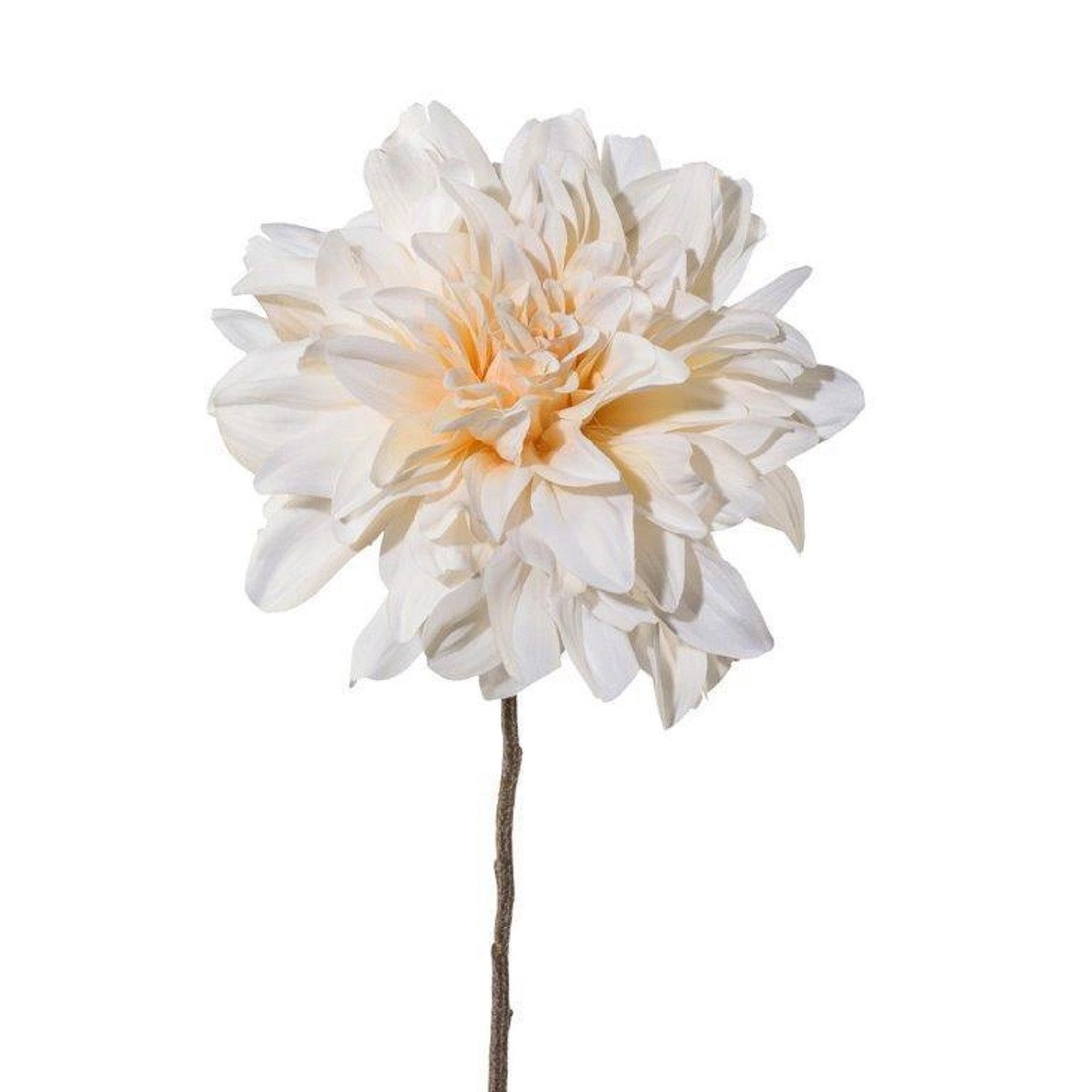 Kunstblume Kunstblume DAHLIE, 57cm. Dahlientrieb mit einer Blüte in CREME., Gasper, Höhe 57.00 cm