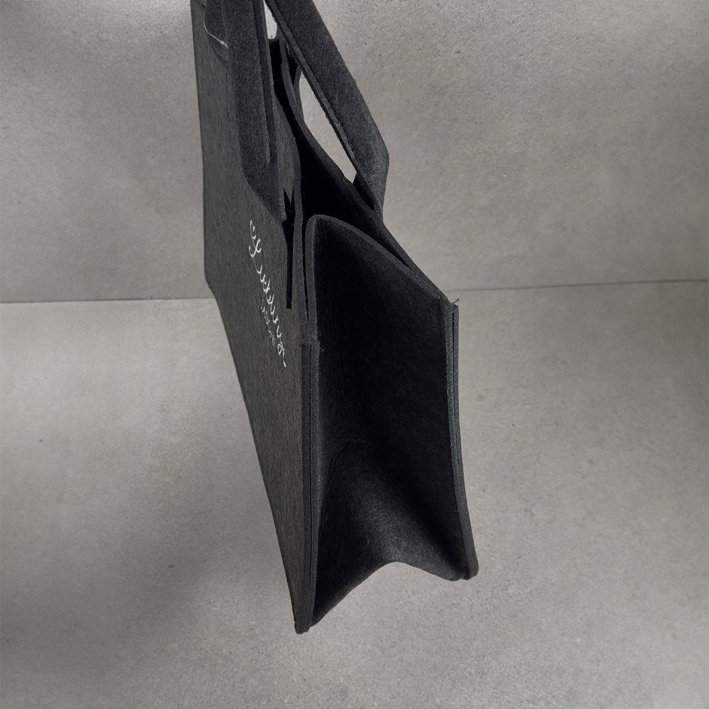 KESPER® Henkeltasche Aufbewahrungstaschen „Lieblingstasche“ im 2-er Set, in Filz-Optik (Set, 2-tlg), 2 verschiedene Farben, 100% Polyester, 50x25x34 cm