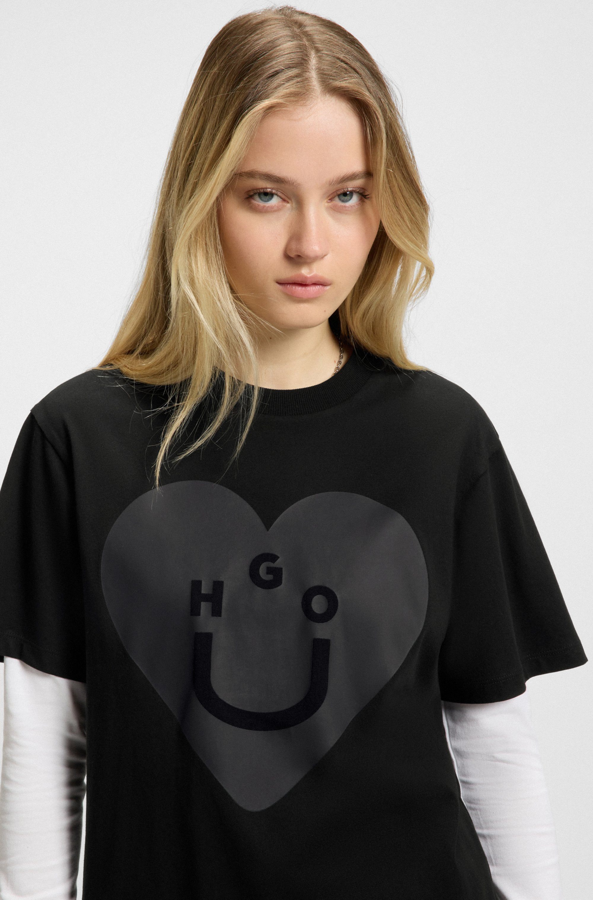 HUGO Blue T-Shirt Vintage Tee in günstig online kaufen