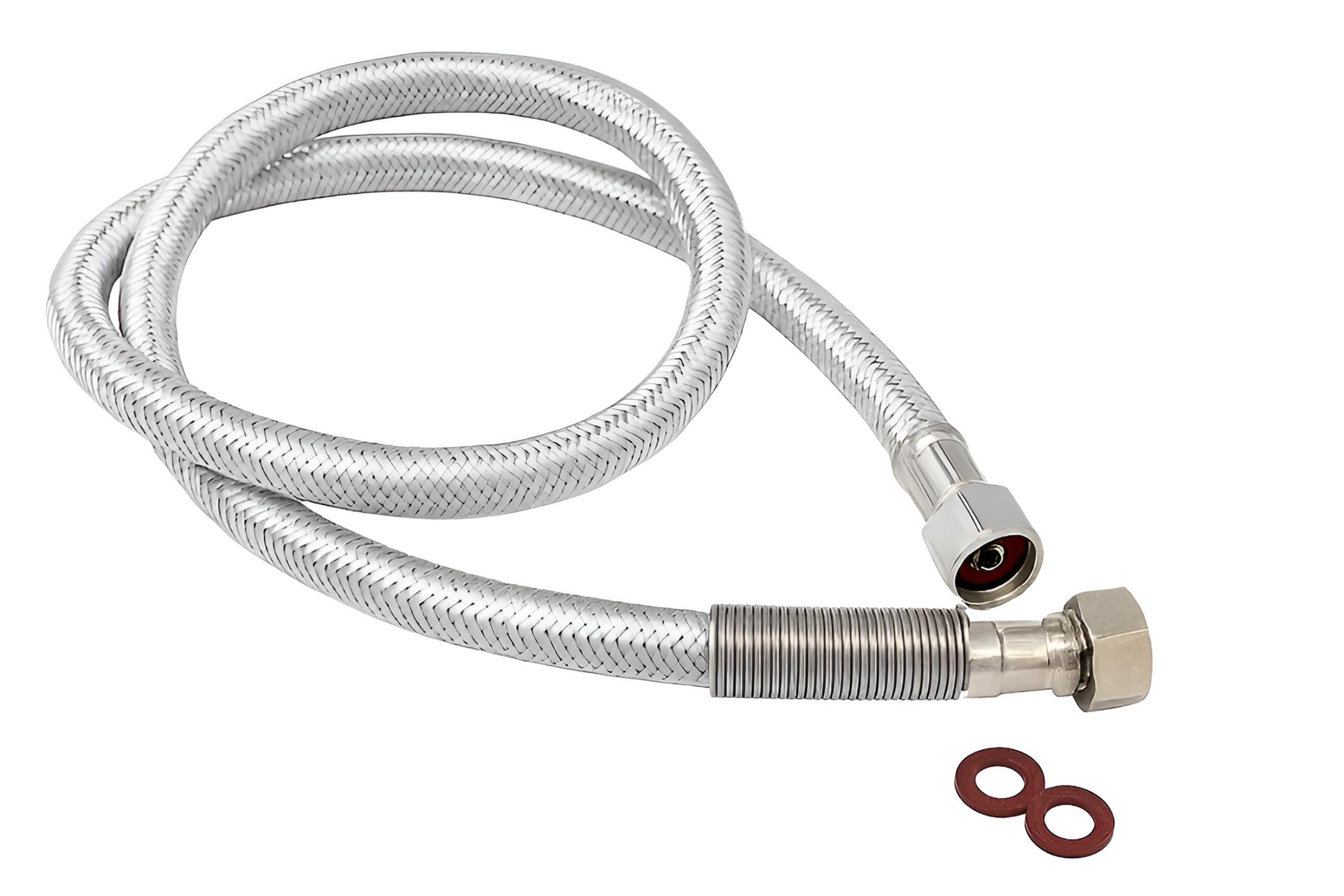 Uzman Brauseschlauch Brauseschlauch Flexschlauch 100cm Geschirrbrause Gastrobrause 1/2", Universal für alle handelsüblichen Armaturen