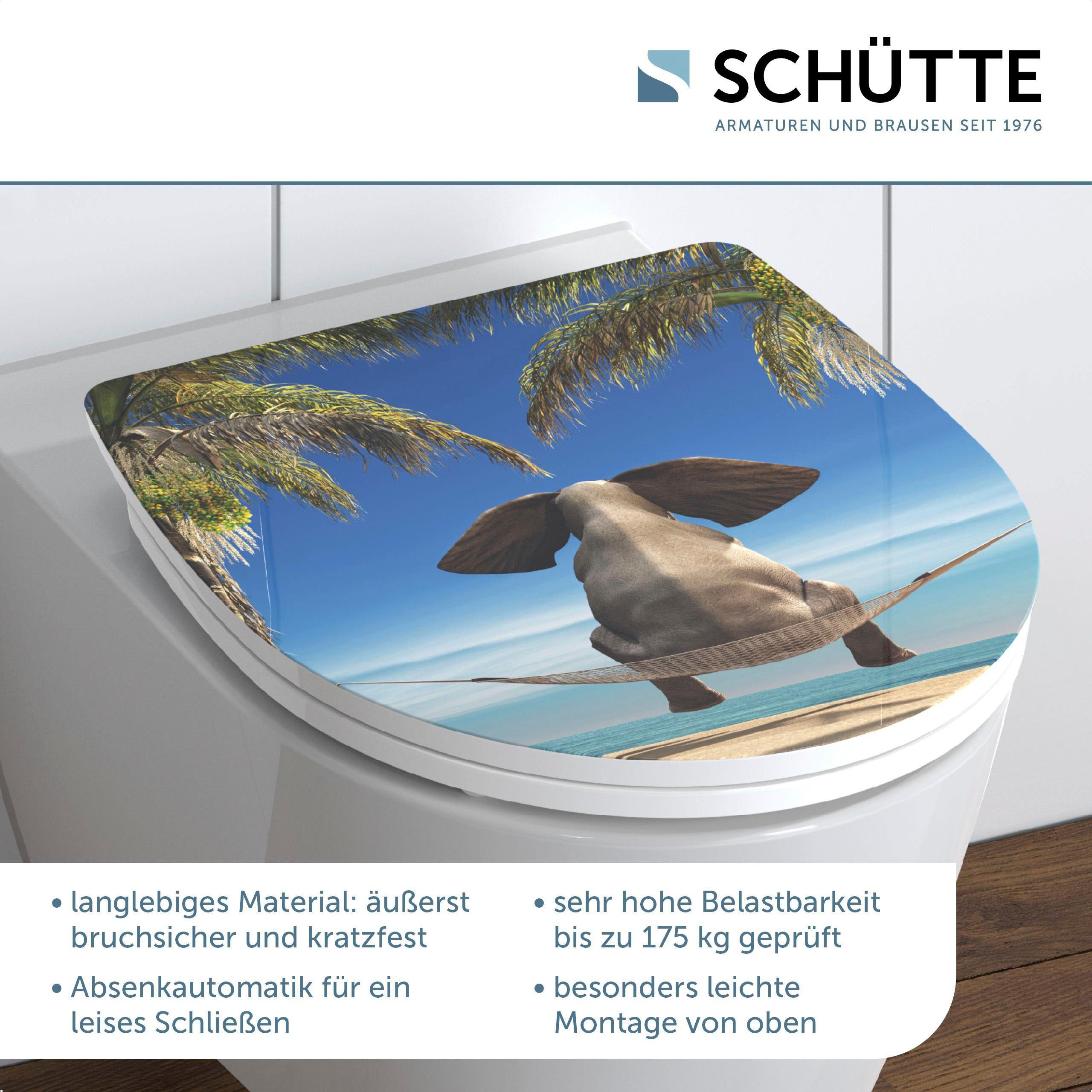 Schütte WC-Sitz Happy Elephant, Duroplast, mit Absenkautomatik und Schnellv günstig online kaufen