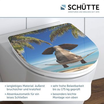 Schütte WC-Sitz Happy Elephant, Duroplast, mit Absenkautomatik und Schnellverschluss, High Gloss