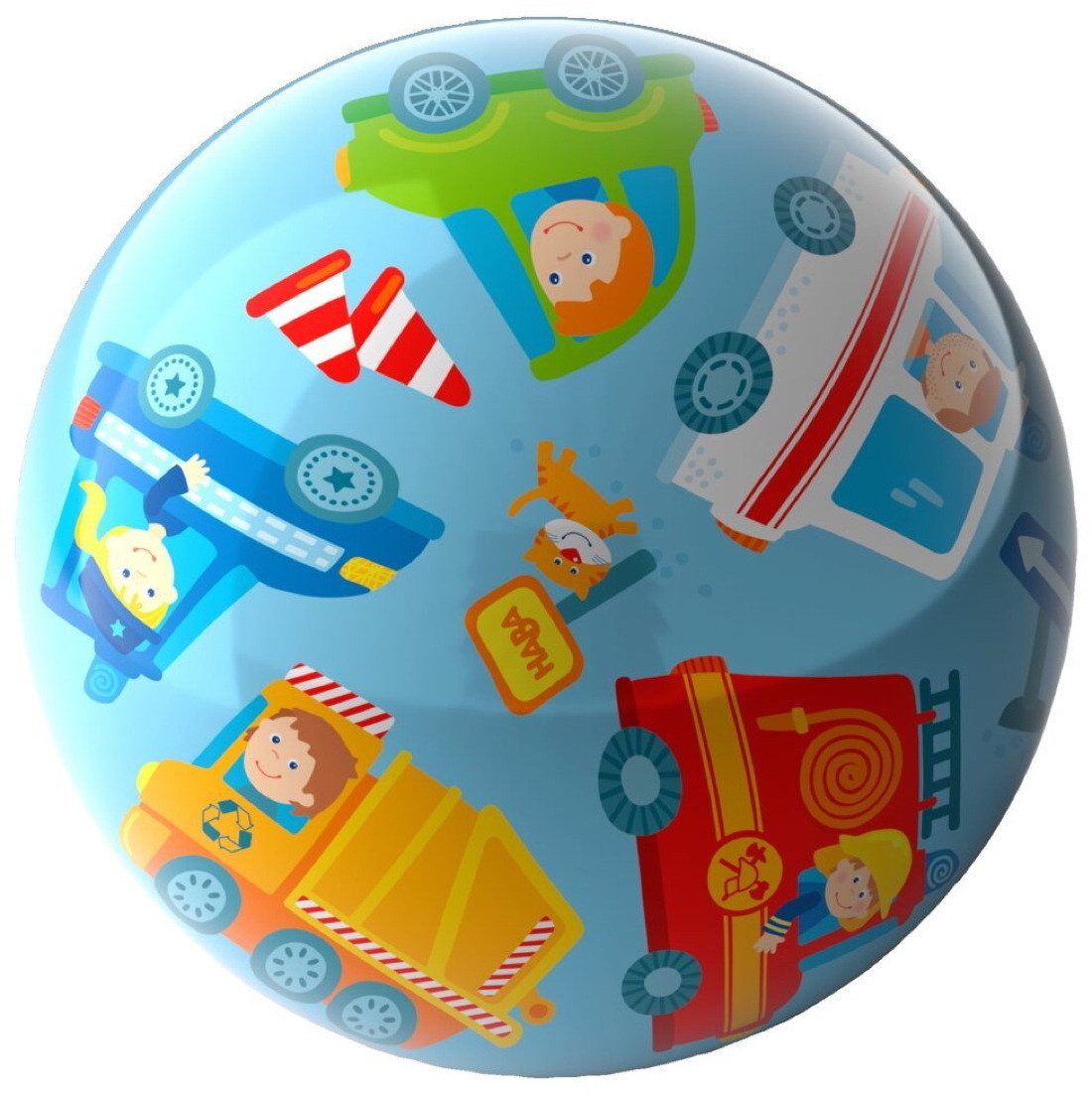 Haba Spielball Kleinkindwelt Ball Ball Fahrzeuge 23 cm Ø Spielball 2012746001