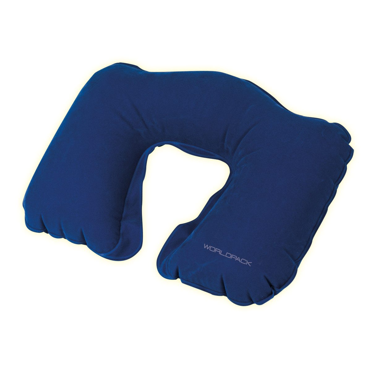 fabrizio® Nackenkissen aufblasbares Nackenkissen Worldpack, blau