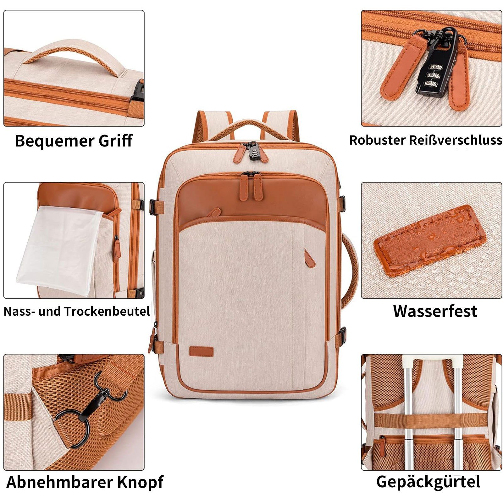 OKWISH Reiserucksack Laptoptasche Business Rucksack Rucksäcke günstig online kaufen