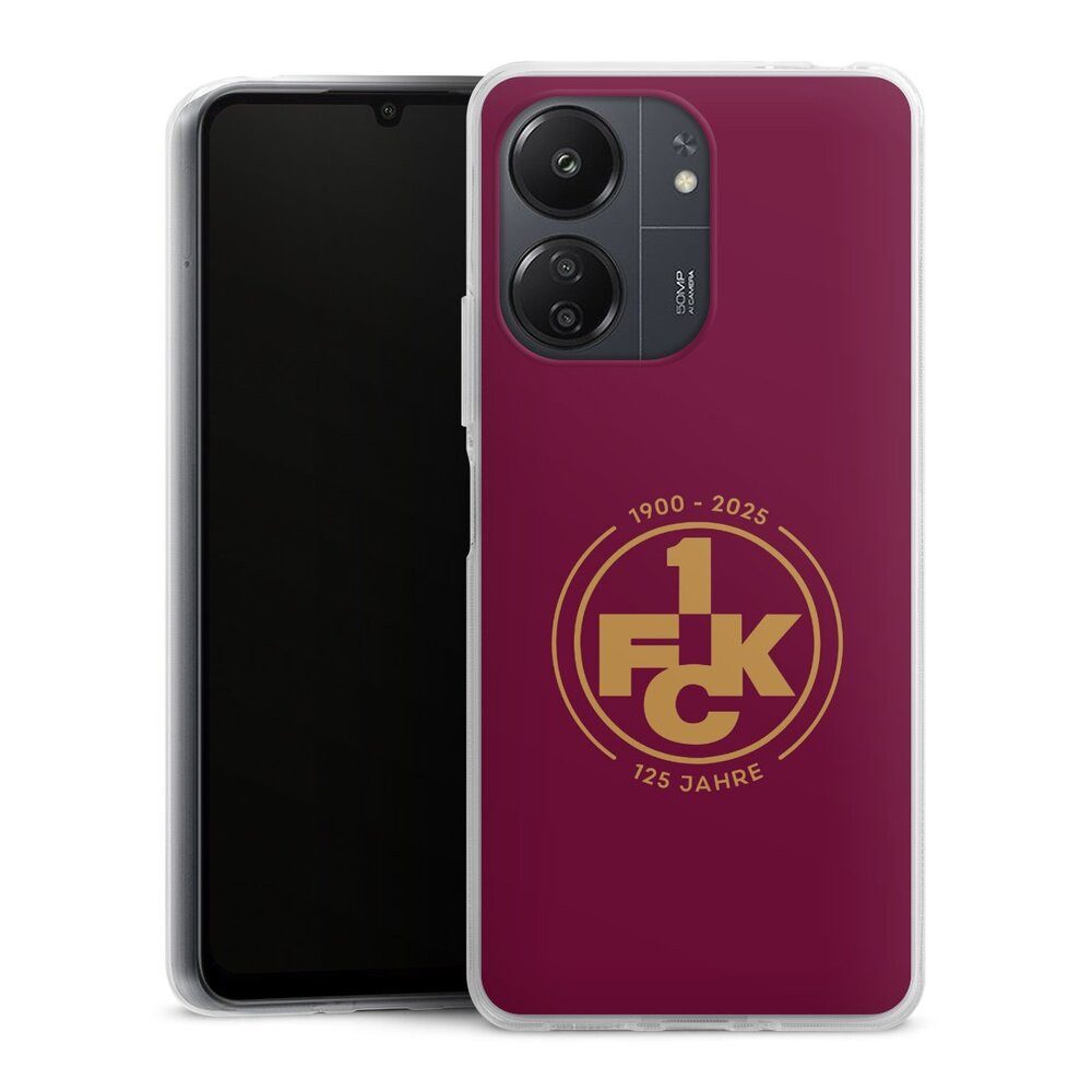 DeinDesign Handyhülle 1. FC Kaiserslautern 1. FCK 125 Jahre 1. FCK 125. Jubiläum, Xiaomi Redmi 13C 4G Silikon Hülle Bumper Case Handy Schutzhülle