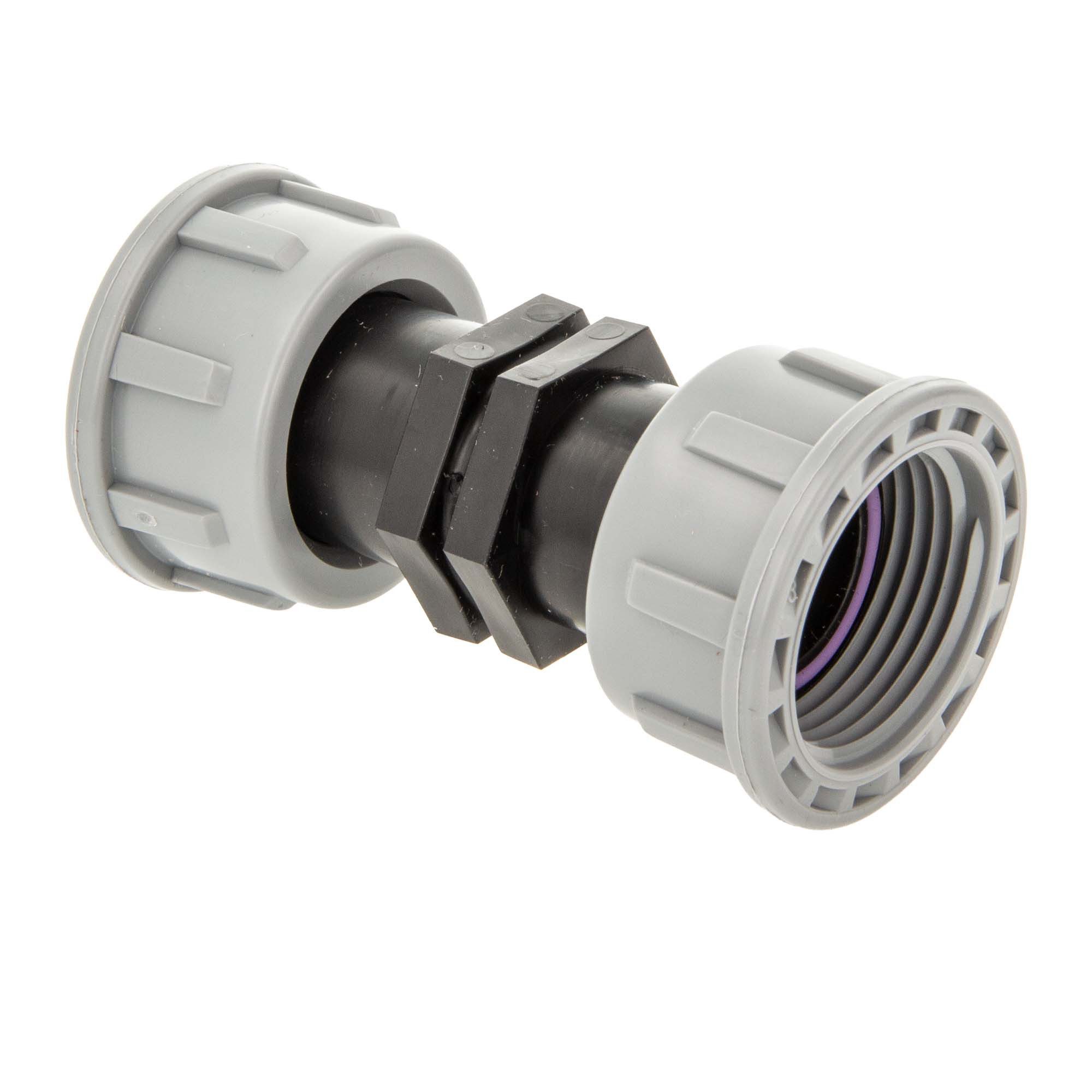 Plas-Fit Ltd. Bewässerungssystem Kupplung PP-Schraubverbinder, beidseitig 1 Zoll ÜWM, 10 bar Typ SFF1