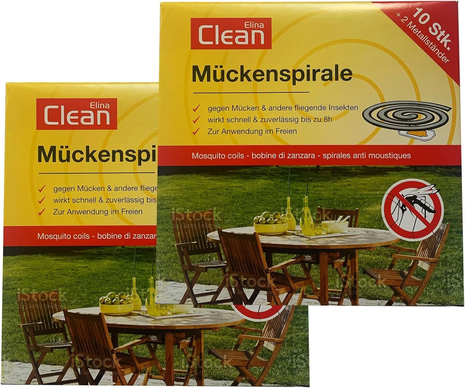 OSMA Werm Vergrämungsmittel Anti-Mücken-Spirale Insektenspriale gegen Mücken, 20 Stück, Packung, 2-St., 2x 10 Stück