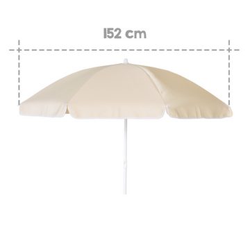 roba® Sonnenschirm Schirm-Set, Sonnenschirm mit Metallgestell in beige