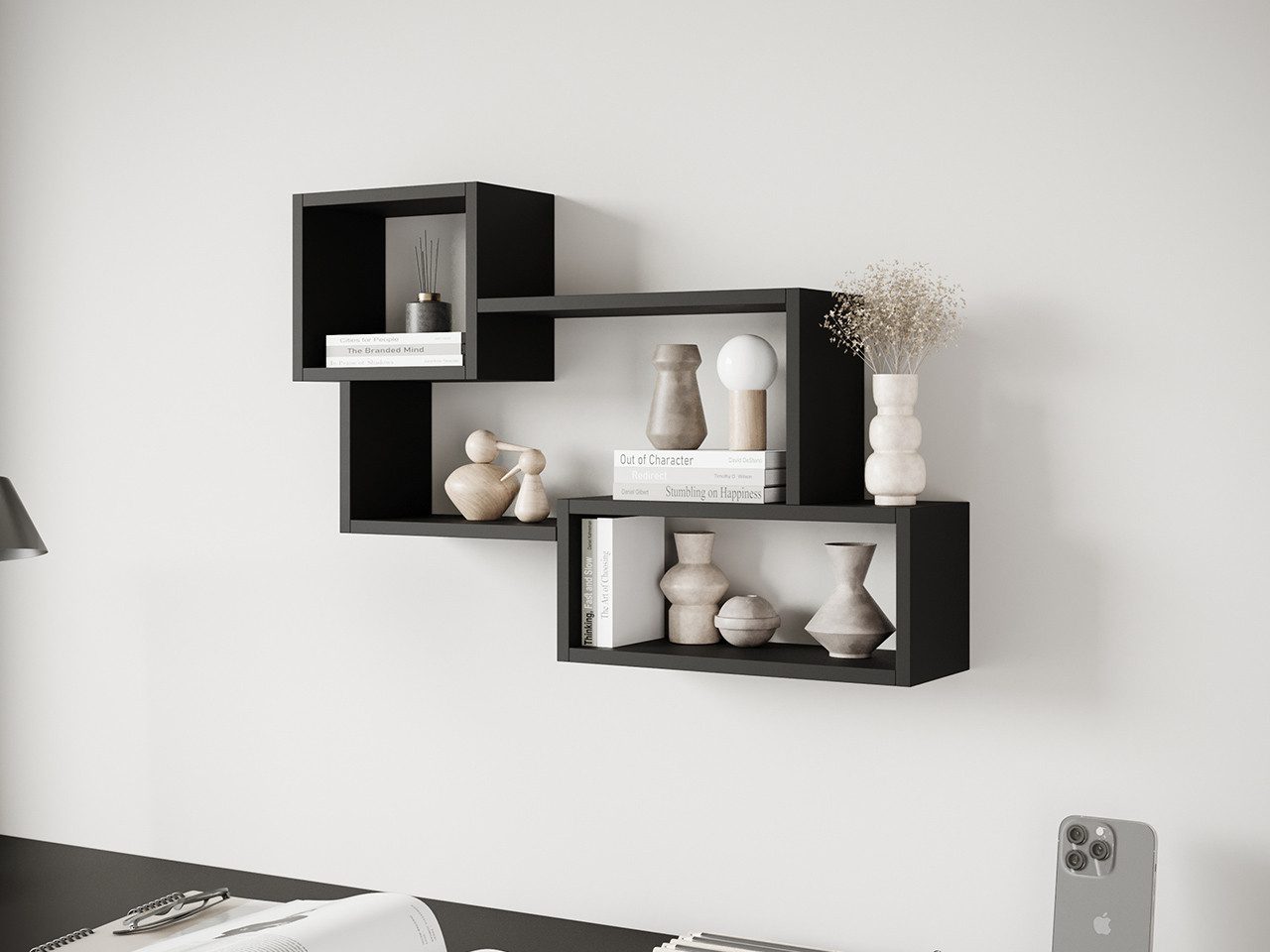 MIRJAN24 Wandregal Trio 005, 87x18x54 cm günstig online kaufen