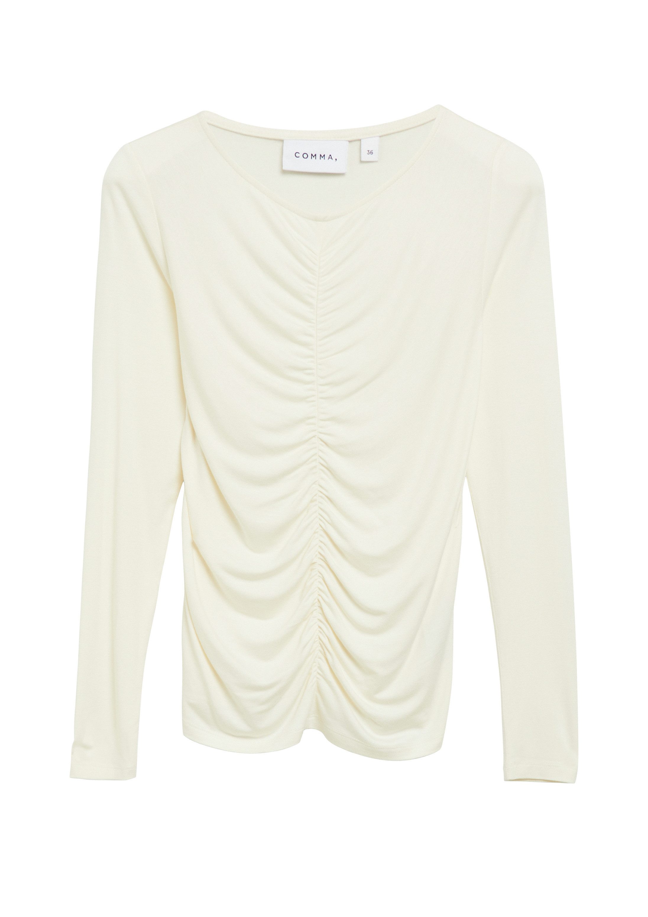 comma Langarmshirt T-Shirt T-Shirt