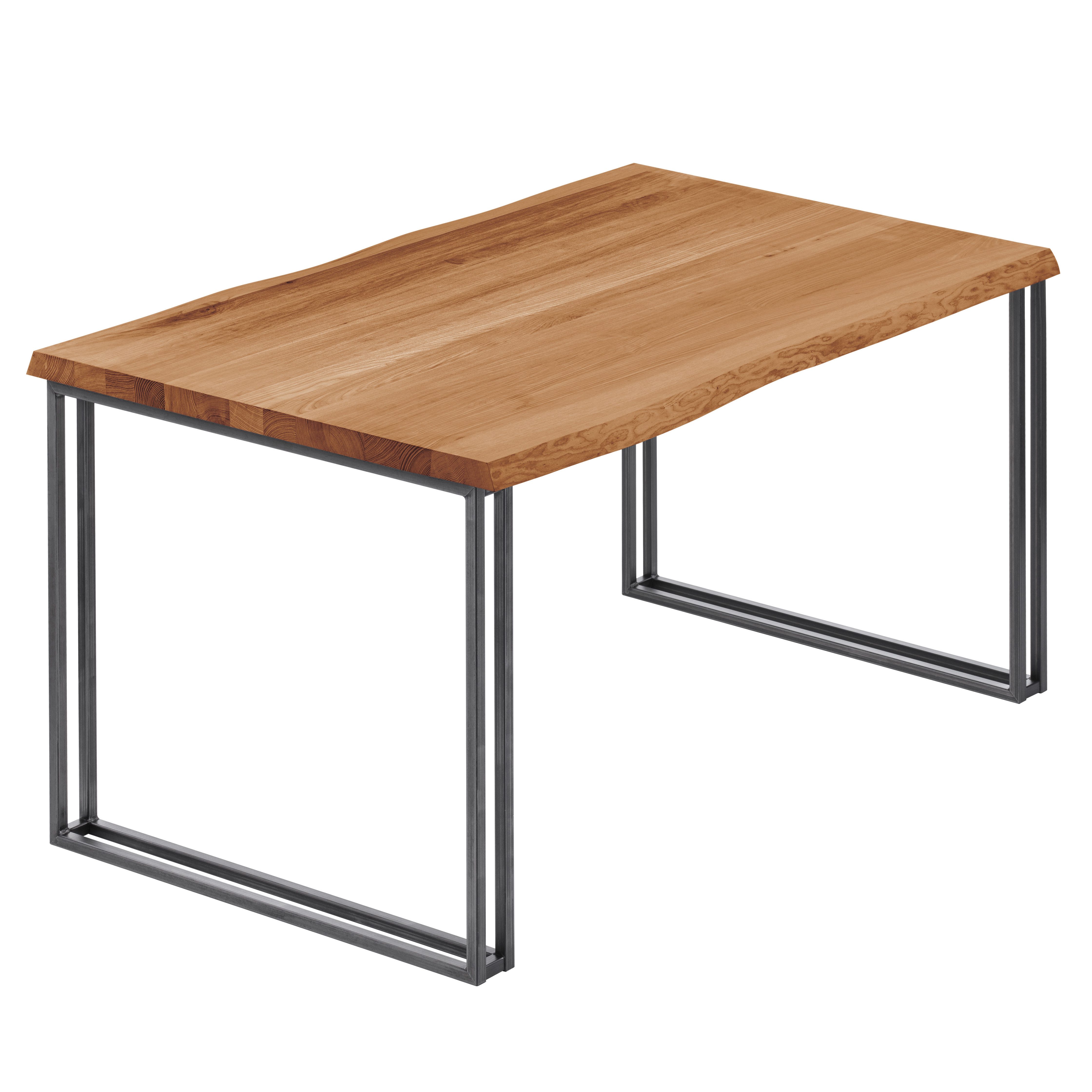 LAMO Manufaktur Baumkantentisch Frame Esstisch Massivholz günstig online kaufen