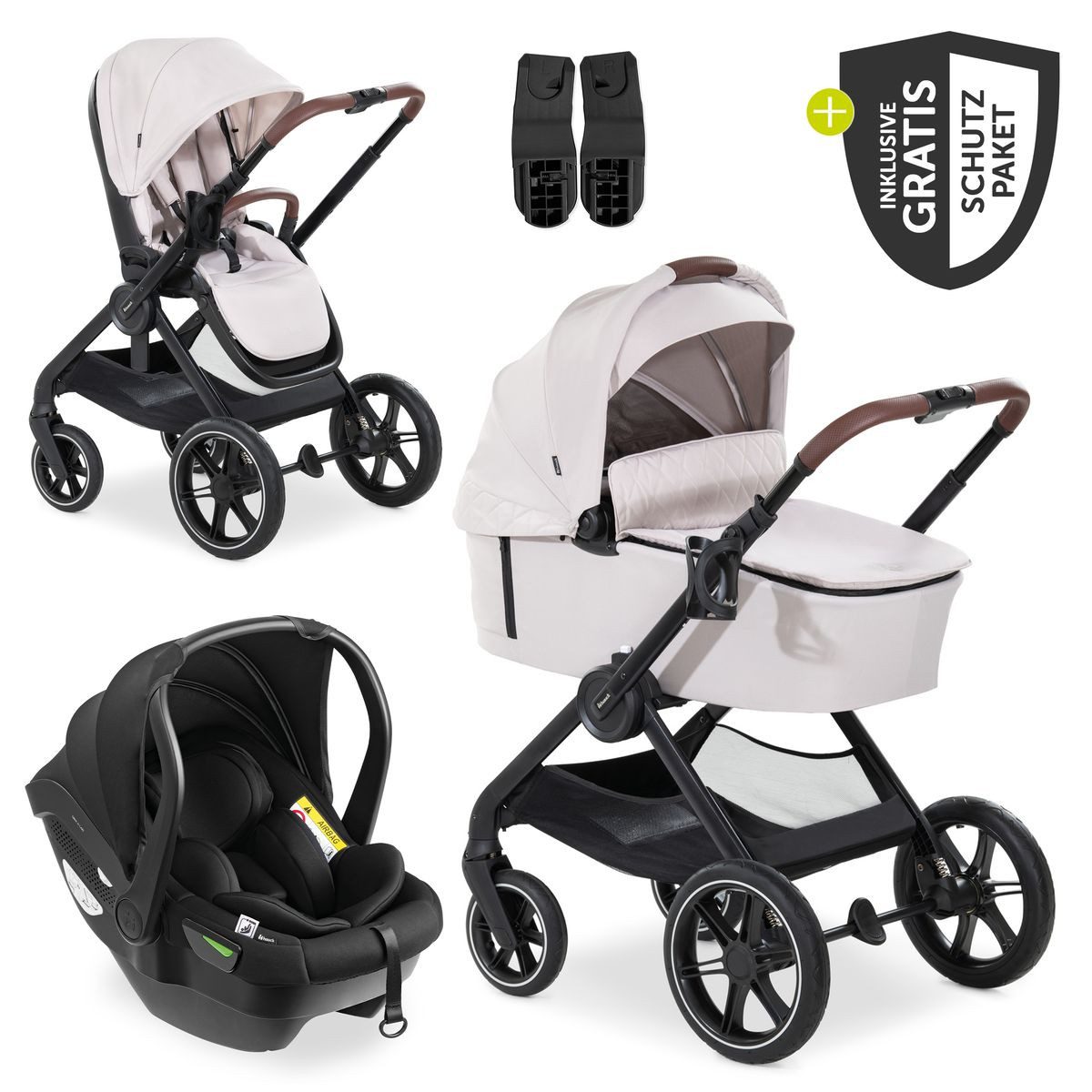 Kombi-Kinderwagen Walk N Care Trio Set - Beige