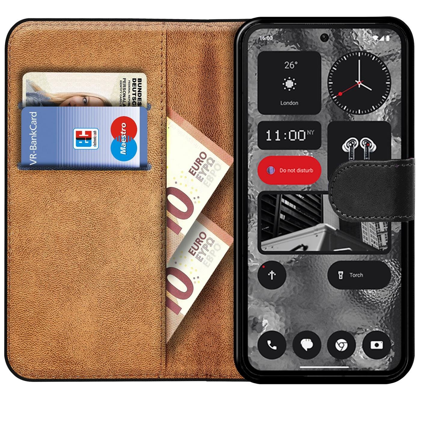 CoolGadget Handyhülle Book Case Handy Tasche für Nothing Phone 2 6,7 Zoll, Hülle Klapphülle Flip Cover für Nothing Phone (2) Schutzhülle stoßfest
