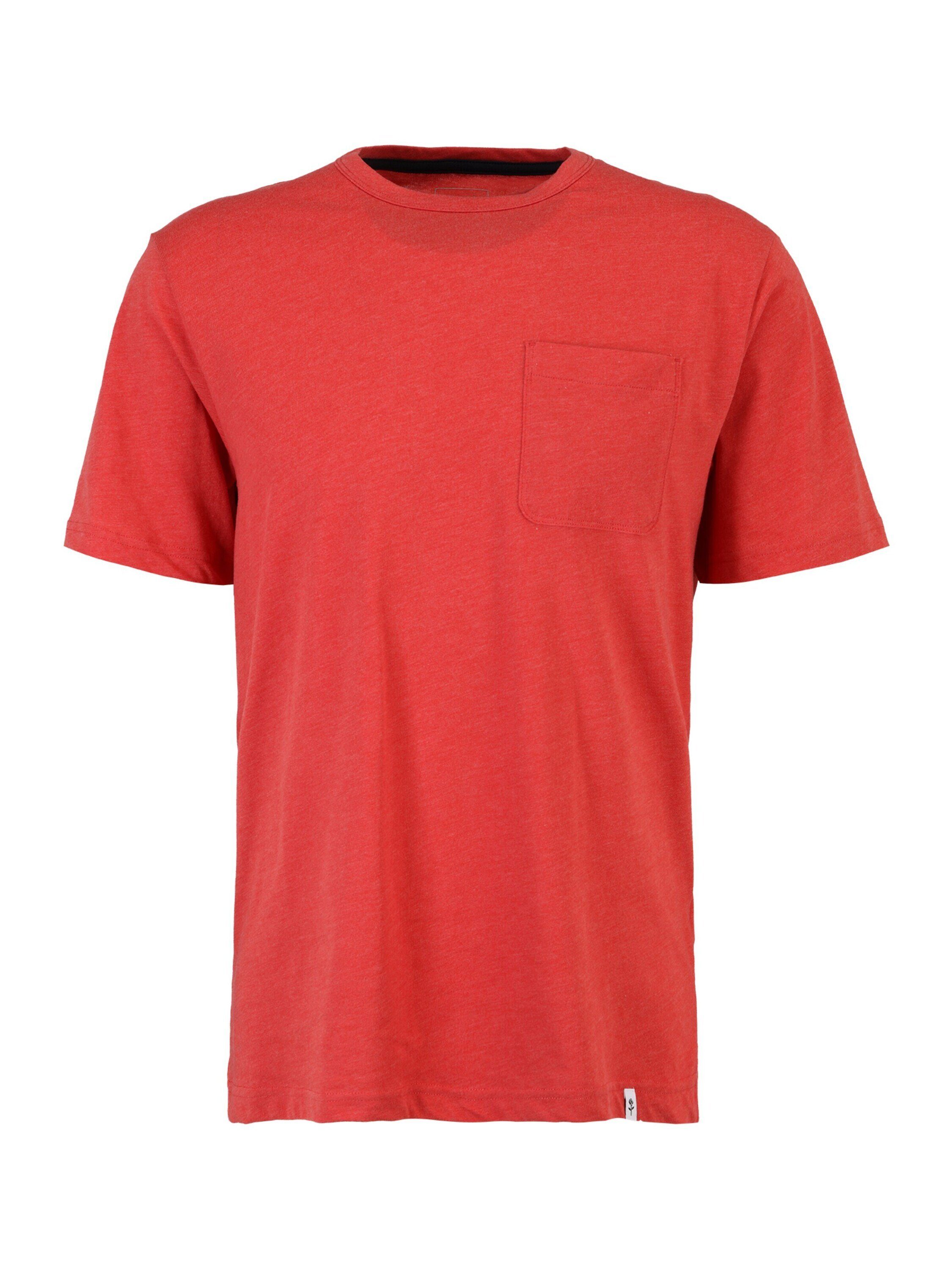 seidensticker T-Shirt (1-tlg) red melange