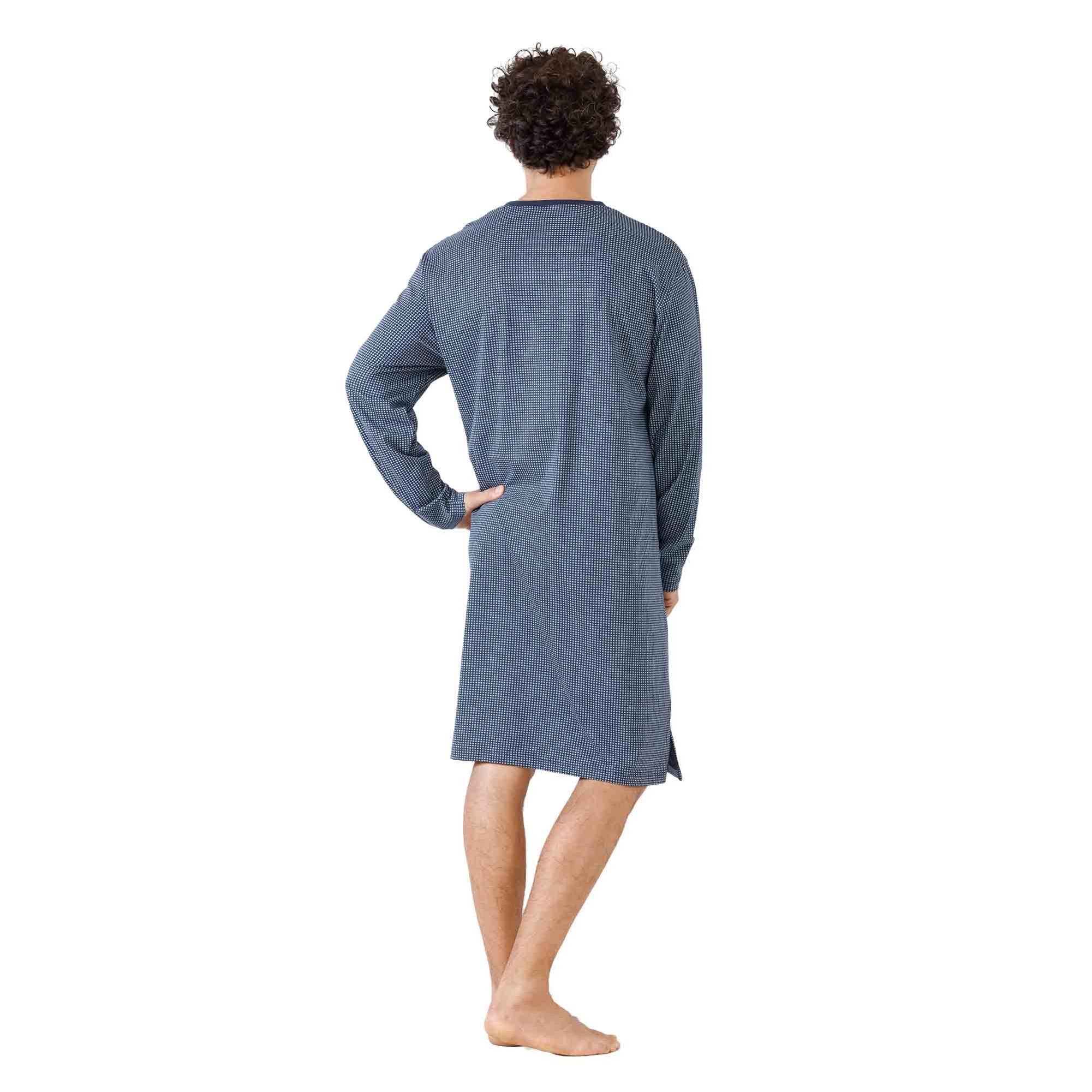 Hajo Pyjama Herren Nachthemd Baumwolle (1 tlg)