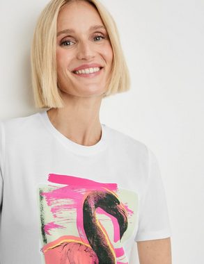 GERRY WEBER Kurzarmshirt T-Shirt mit Flamingo-Motiv